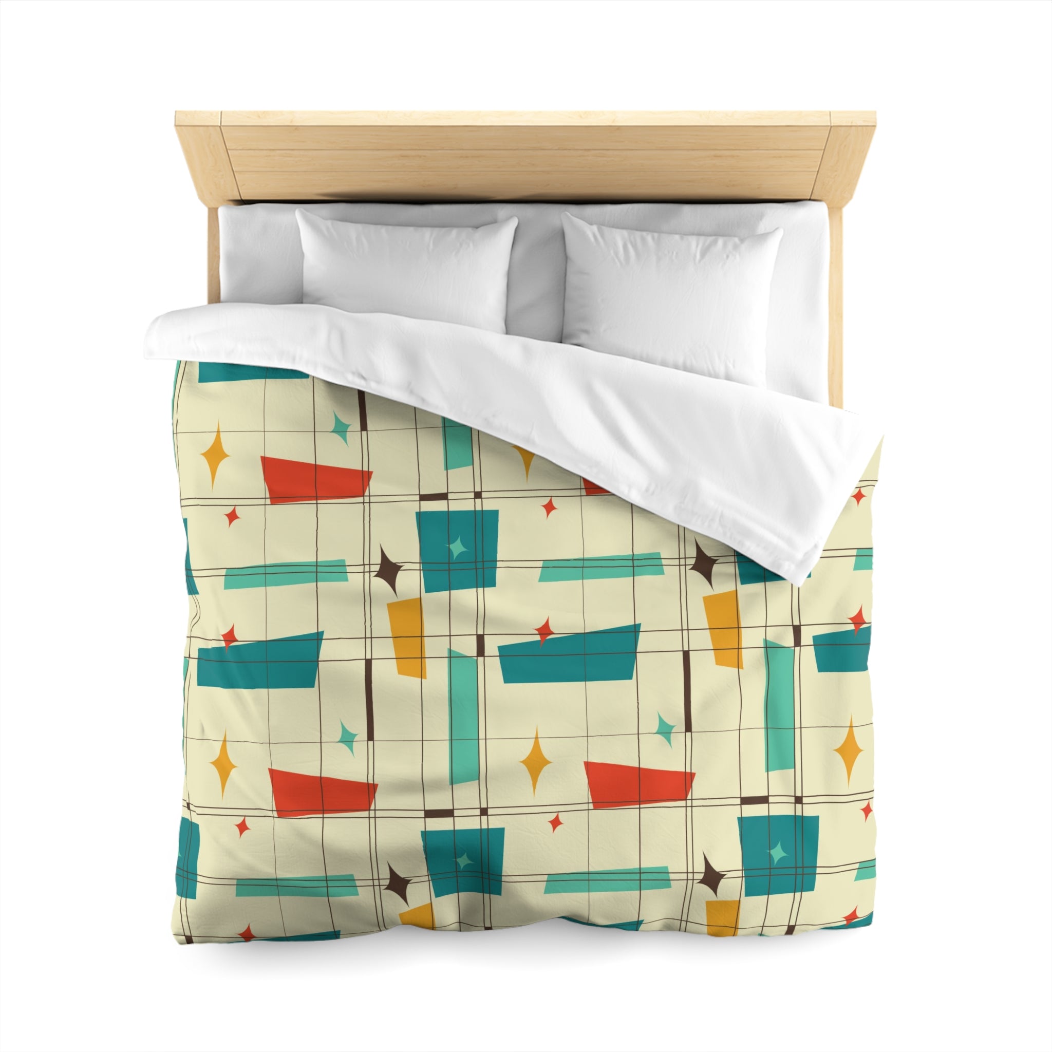 Mid Century Modern Atomic 50s Duvet Cover - Mid Century Modern Gal