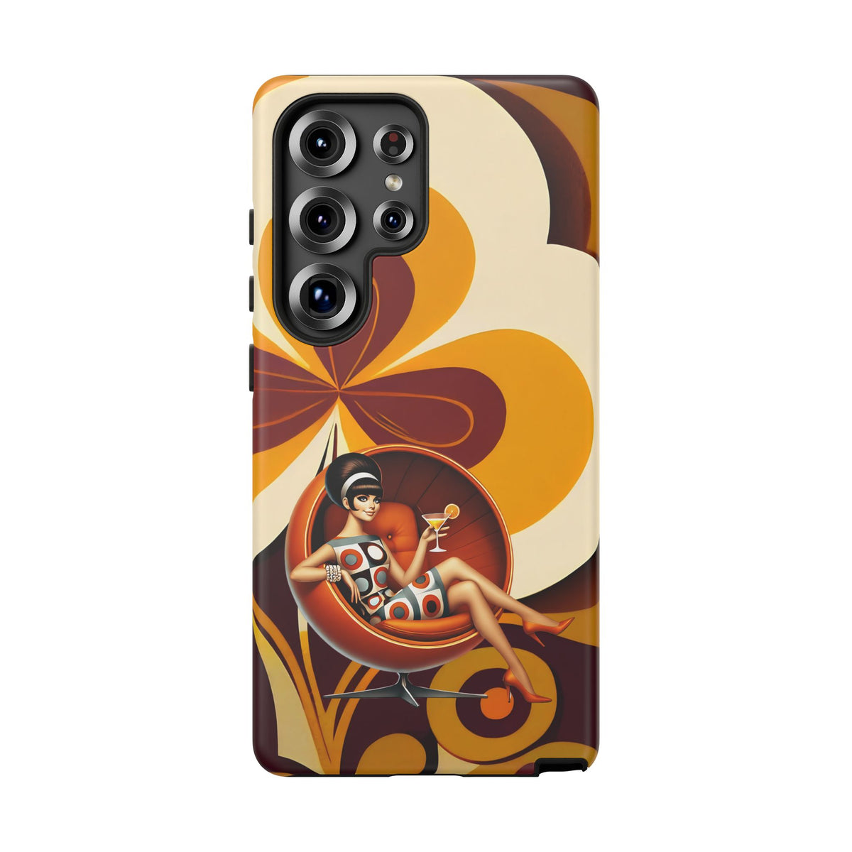 Groovy Mod 60s Retro Flower Power Phone Cases