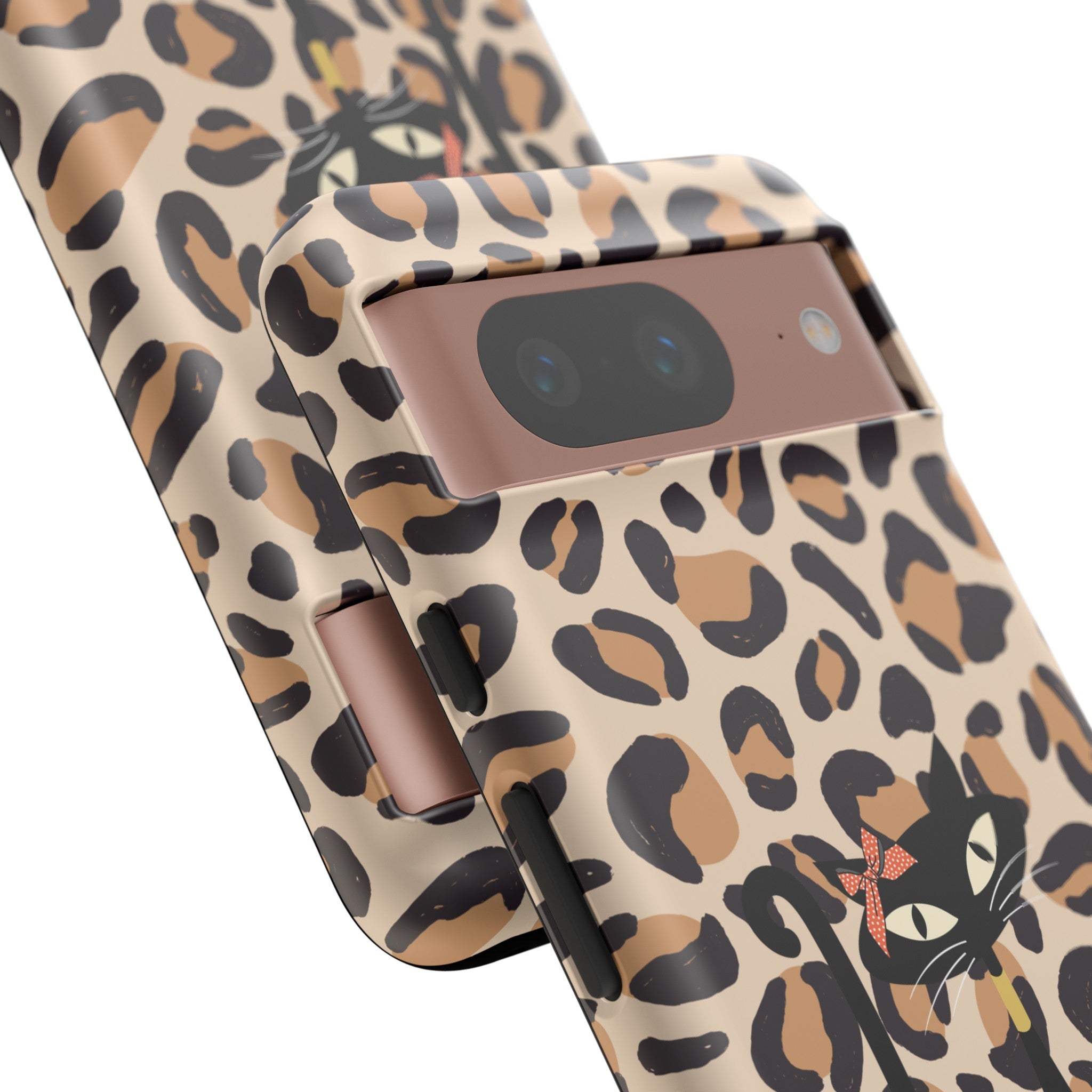 Mid Century Modern 50s Leopard Print, Atomic Cat, Mid Mod Tough Cases