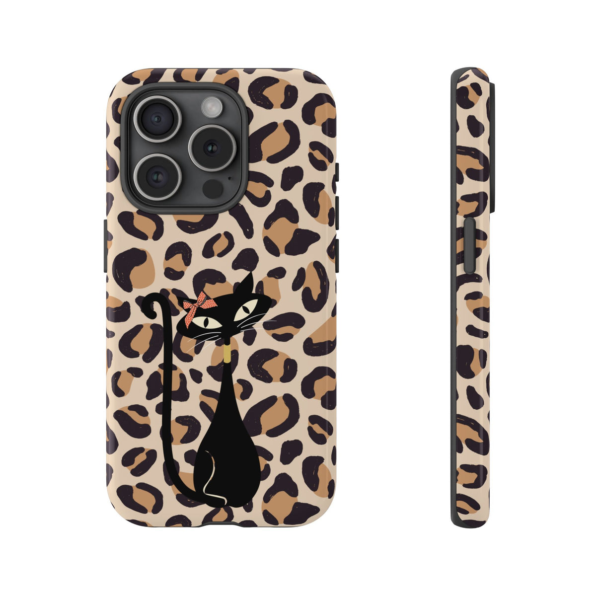 Mid Century Modern 50s Leopard Print, Atomic Cat, Mid Mod Tough Cases - Mid Century Modern Gal