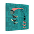 Mid Century Modern Fish Art Modern Abstract Wall Art Canvas - Stylish Home Decor for Contemporary Spaces - Mid Century Modern Gal