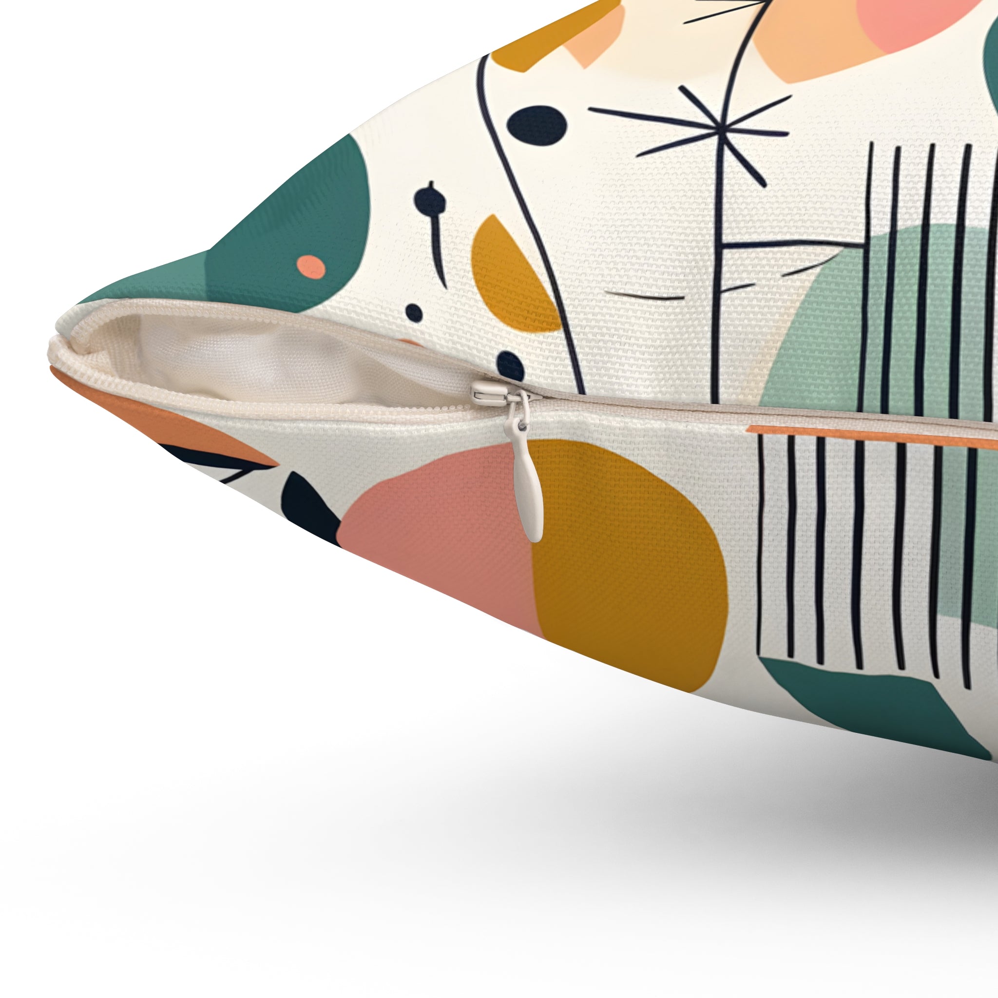Mid Century Modern Scandinavian Designed Minimalist Mod Retro Pillow And Insert - Mid Century Modern Gal