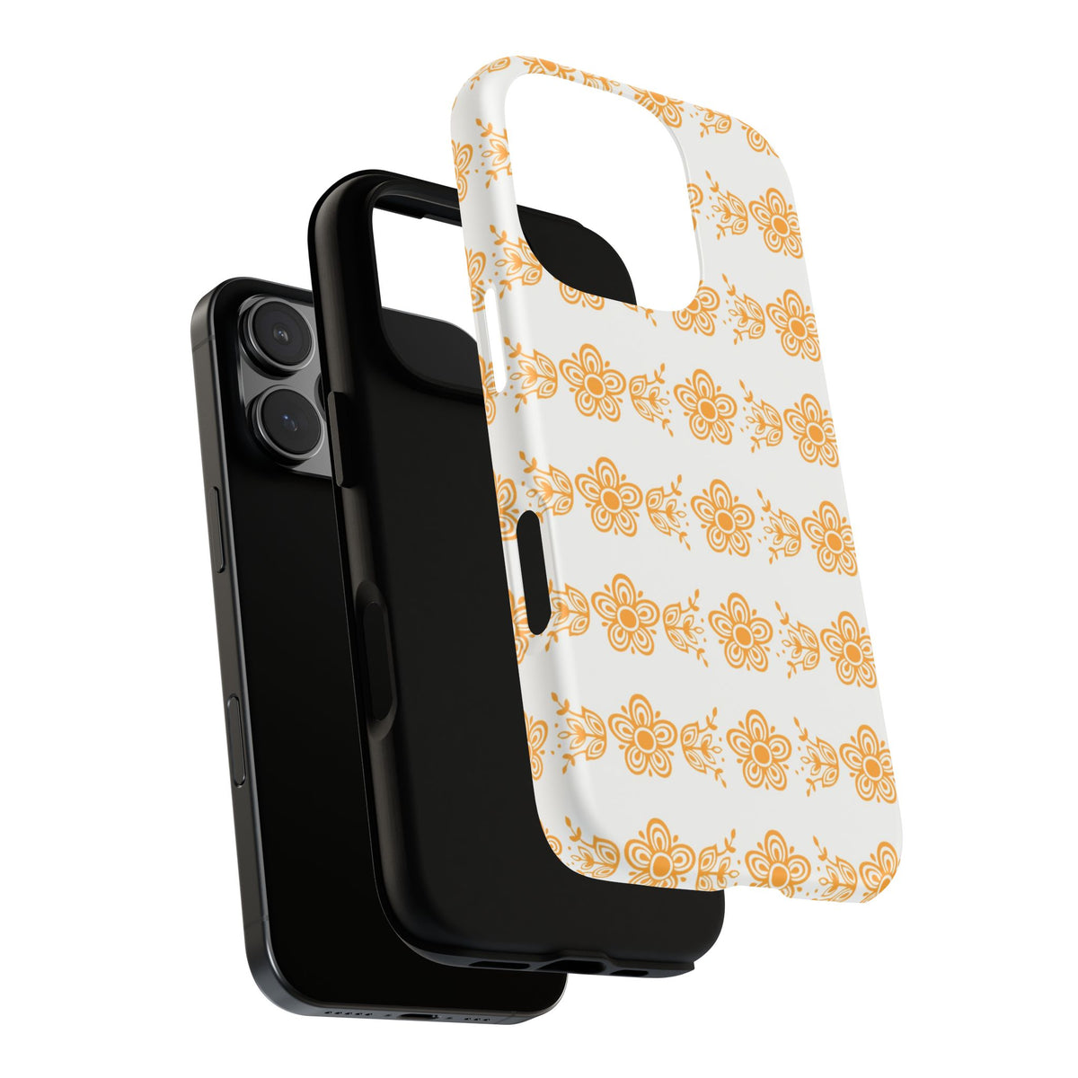 Pyrex Golden Butterfly Floral Phone Case, Tough Cases for Stylish Protection, Gift for Her, Durable, Trendy Floral Design, Cell Phone Cover