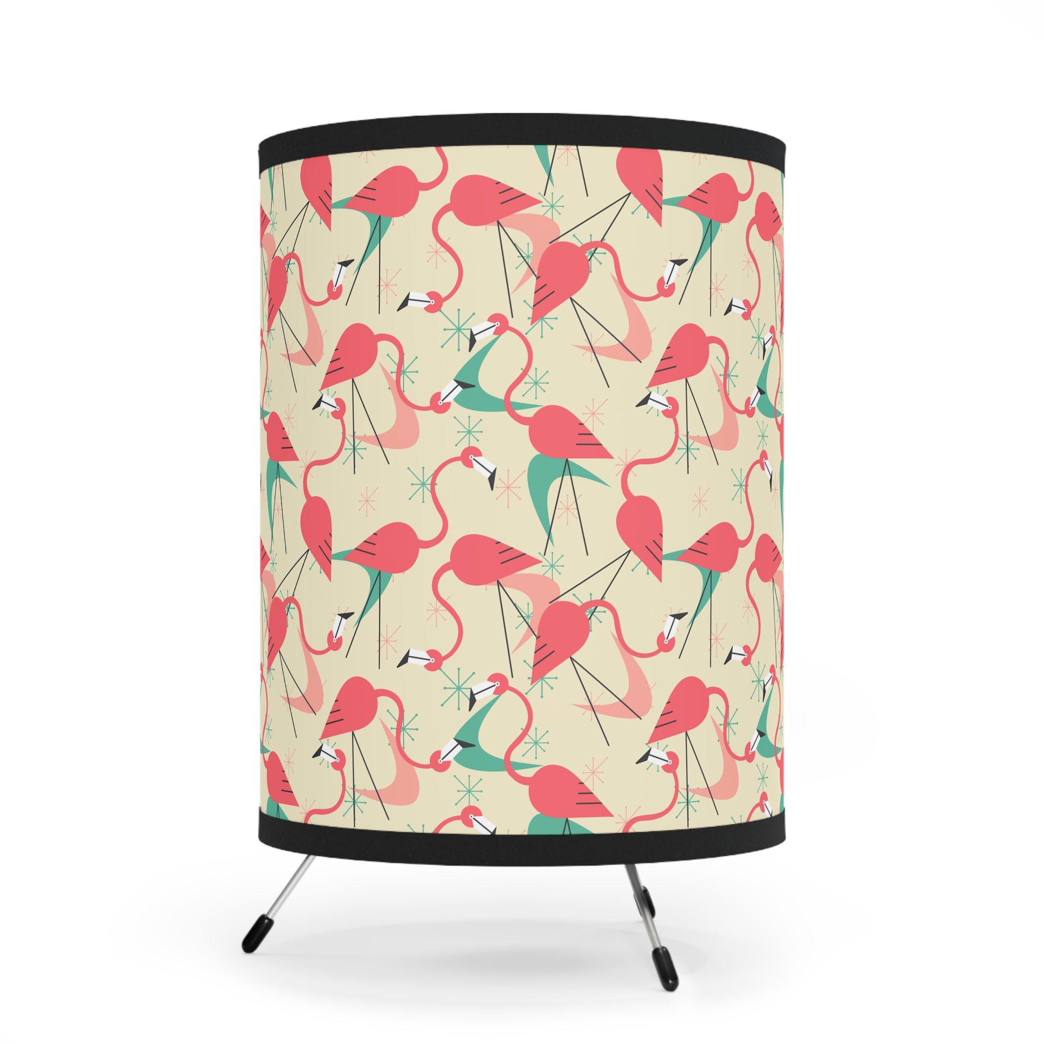 Retro Mid Mod Flamingo Kitschy Quirky Table Lamp - Mid Century Modern Gal