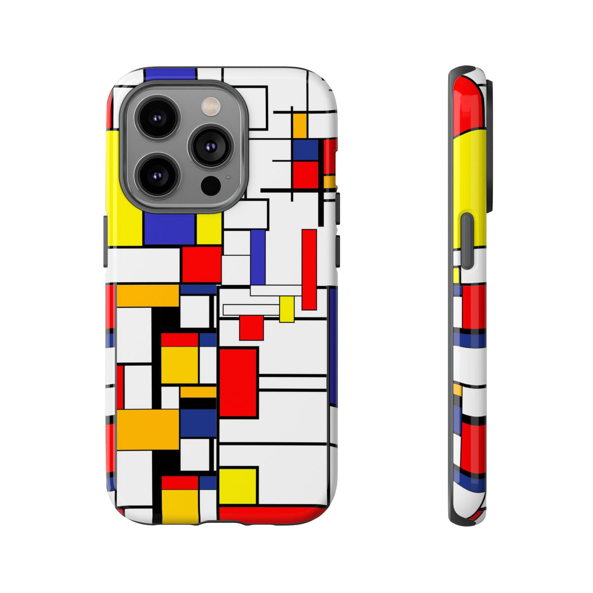 Retro Mod Mondrian, Mid Century Modern Style Tough Phone Case - Mid Century Modern Gal