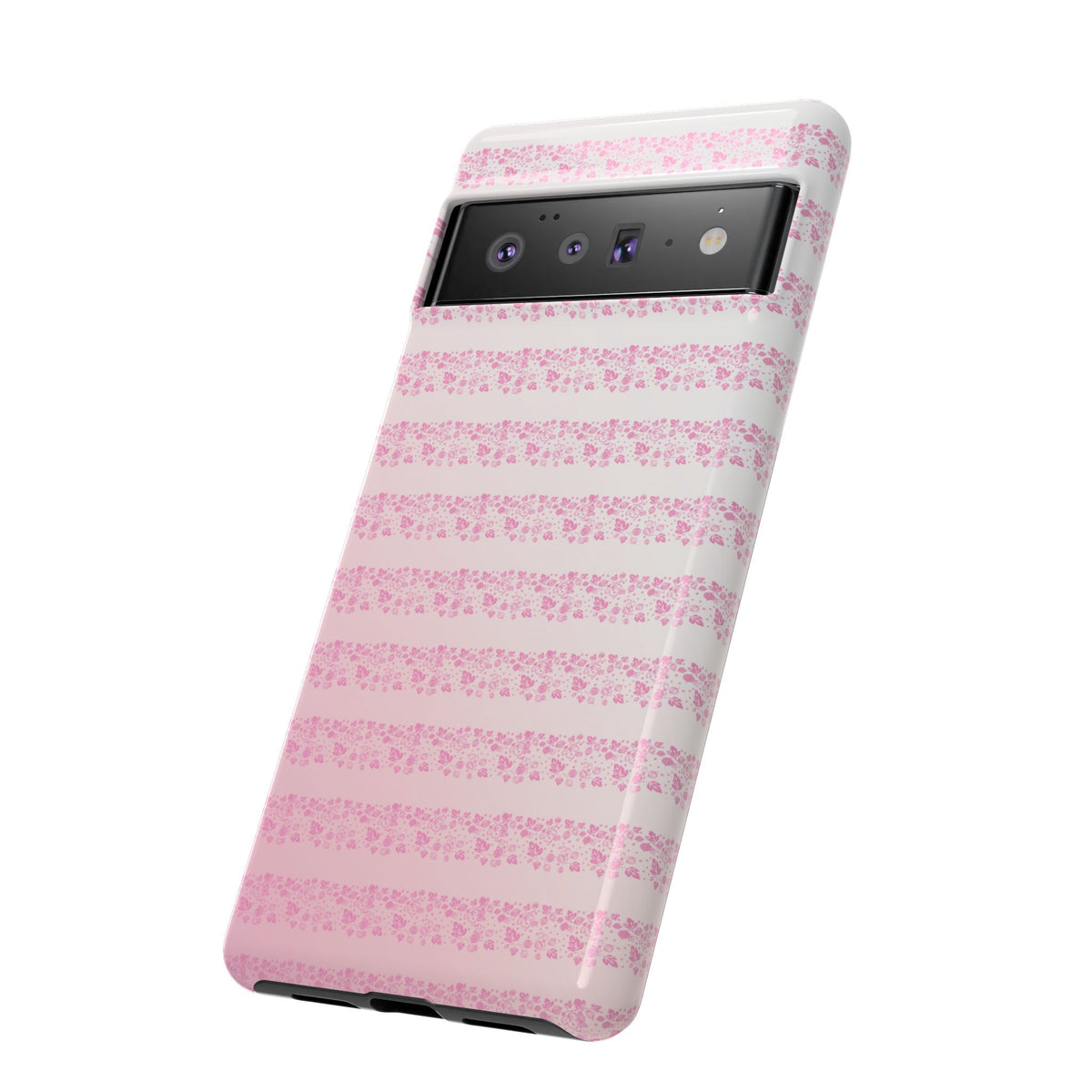 Pink Pyrex Gooseberry Striped Phone Case, Stylish Phone Cover, Tough Protective Case, Cute Cell Phone Case, Trending Gift for Her