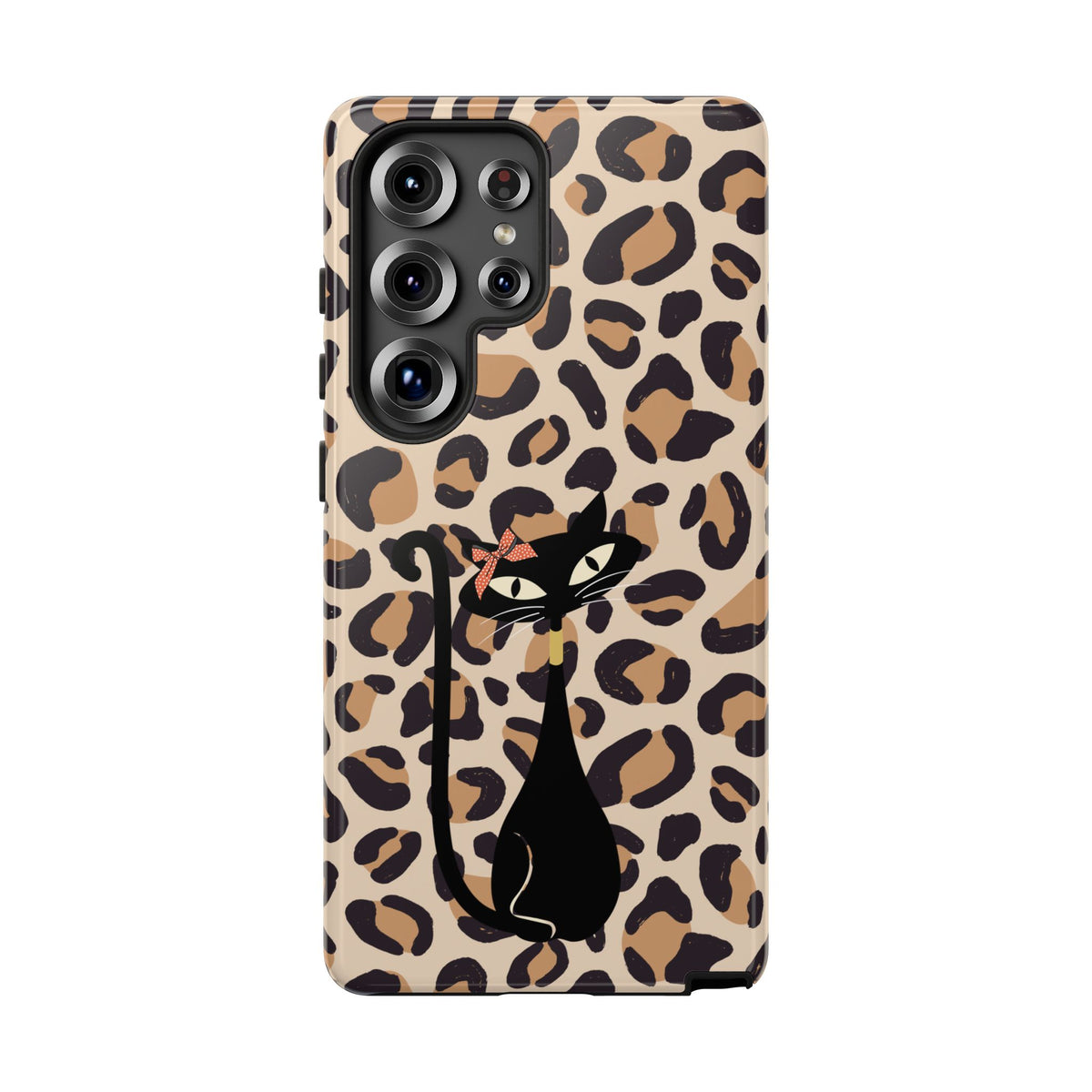 Mid Century Modern 50s Leopard Print, Atomic Cat, Mid Mod Tough Cases