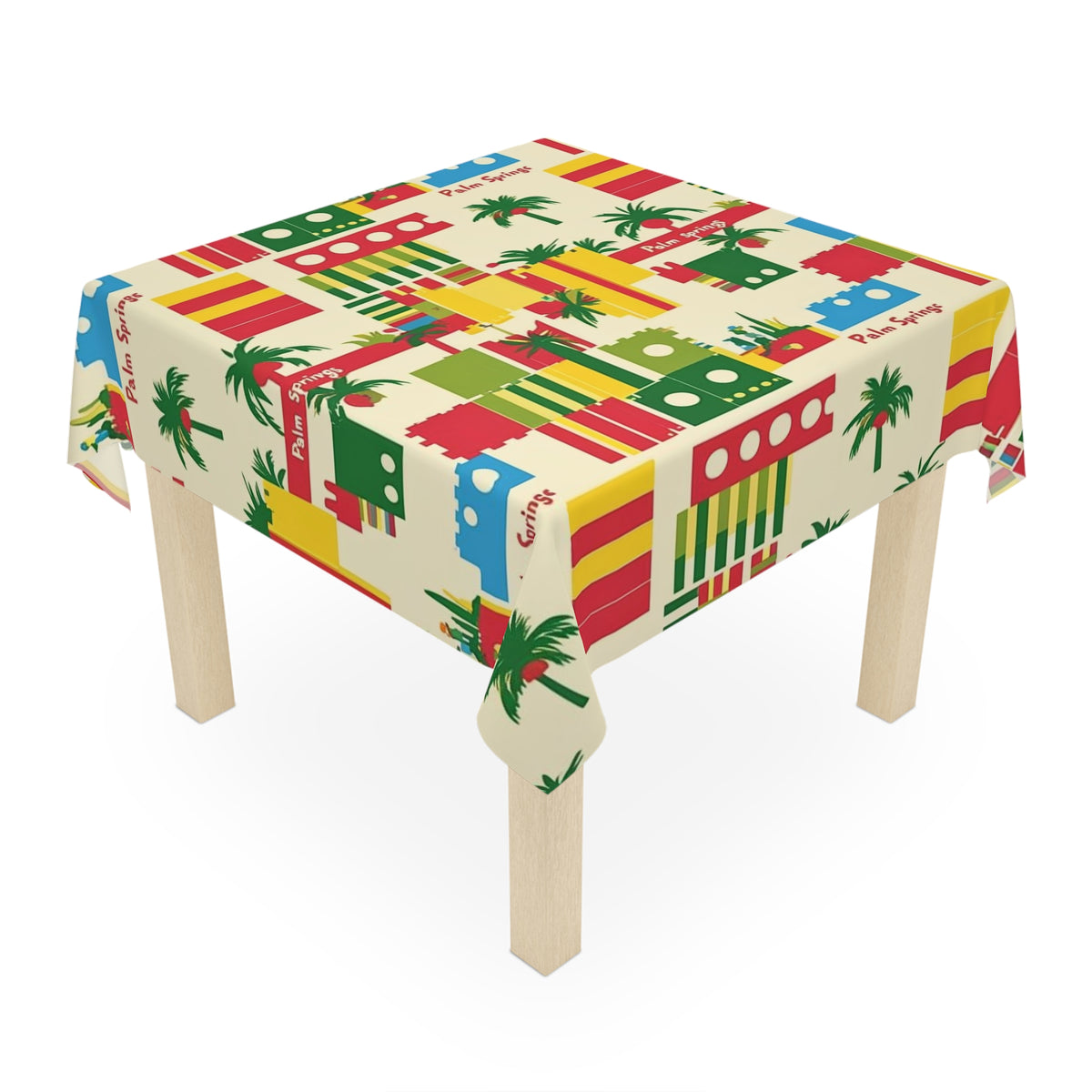 Palm Springs Retro Tiki ModTablecloth - Vibrant Summer Decor - Mid Century Modern Gal