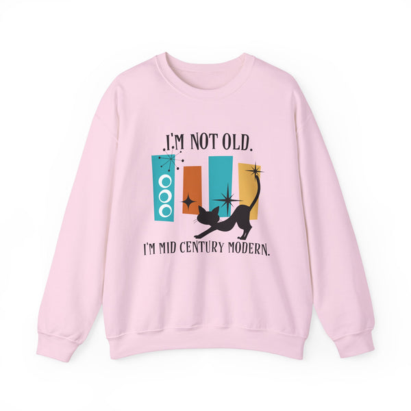 I'm Not Old, I'm Mid Century Modern, Atomic Cat, Geometric Retro Cool Original Tagline Mid Century Modern Gal Designs