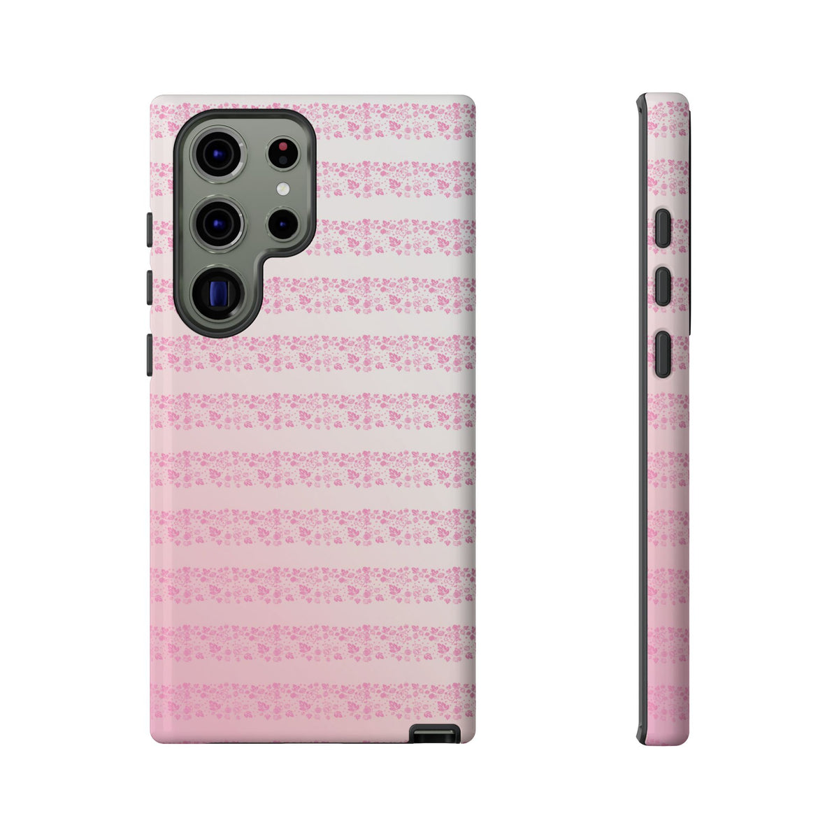Pink Pyrex Gooseberry Striped Phone Case, Stylish Phone Cover, Tough Protective Case, Cute Cell Phone Case, Trending Gift for Her - Mid Century Modern Gal