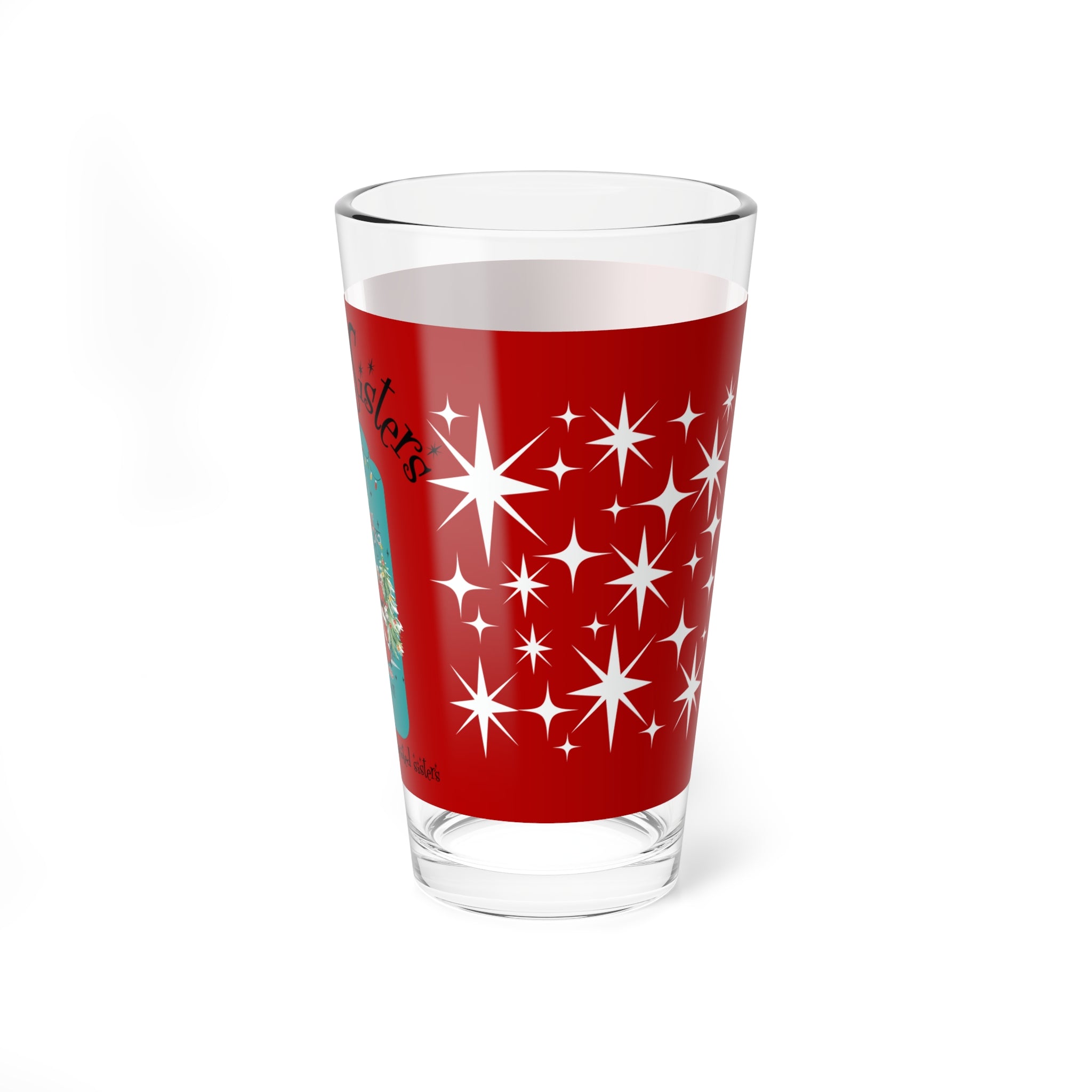 Wallace And Davis Sisters Sisters Retro Christmas Holiday Cocktail Glas Perfect Gift for Festive Season, Parties, Christmas - Mid Century Modern Gal