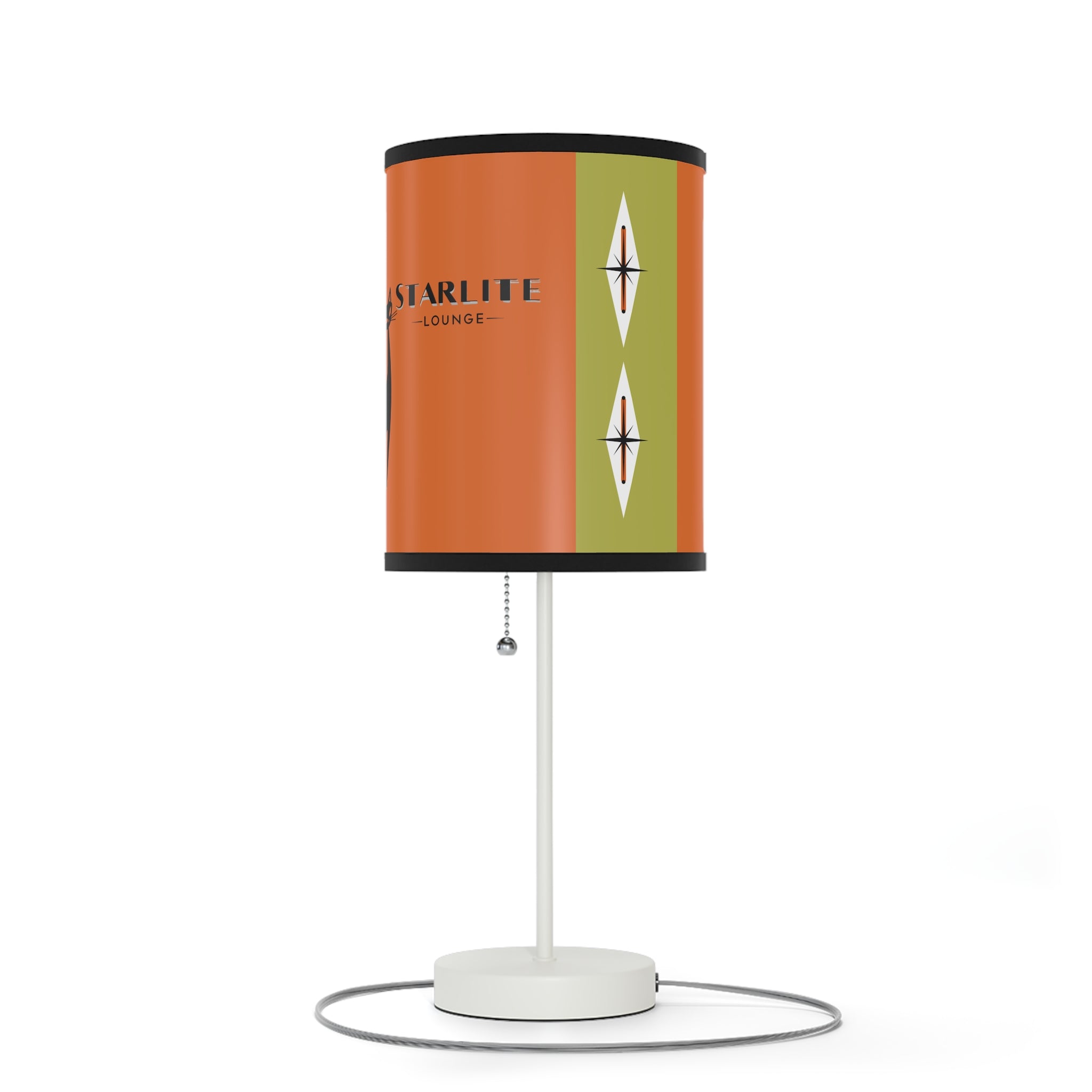 Atomic Cat Starlite Lounge, Mid Century Modern Retro Cat Design Table Lamp - Unique Home Decor for Cat Lovers - Mid Century Modern Gal