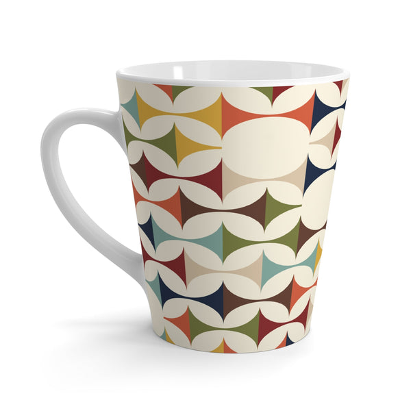 Scandinavian Designed, Retro Geometric MCM Coffee, Tea Latte Mug