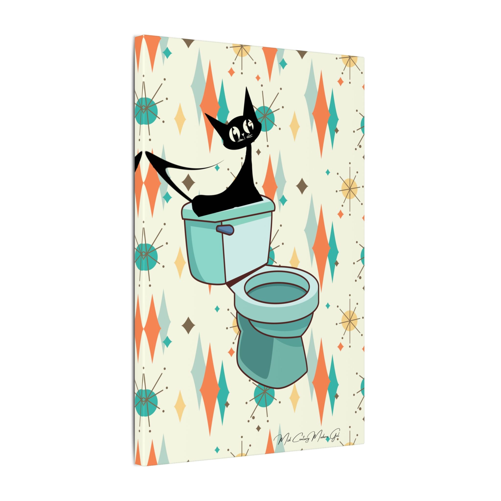 Retro Bathroom, Atomic Cat, Franciscan Starburst 50&