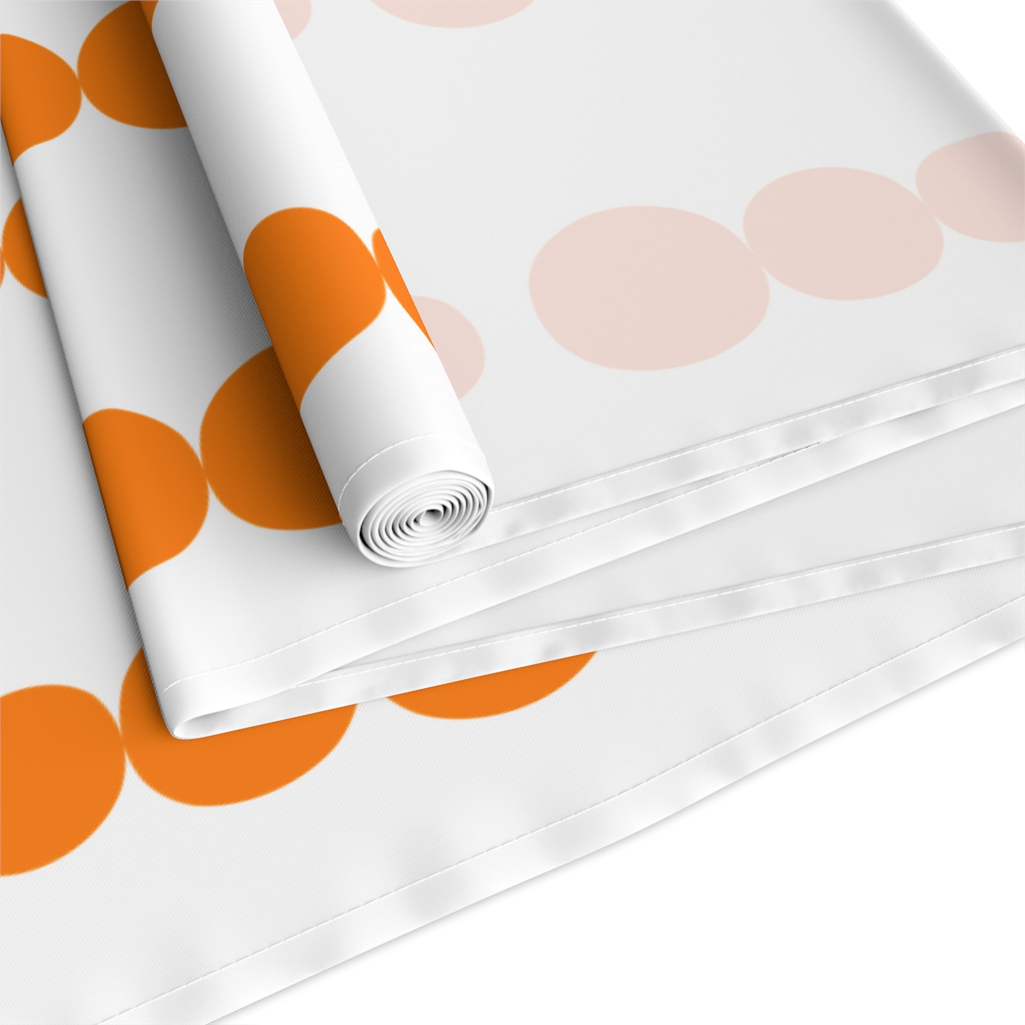 Modern Orange Pyrex Dot Table Runner - Mid Century Modern Gal