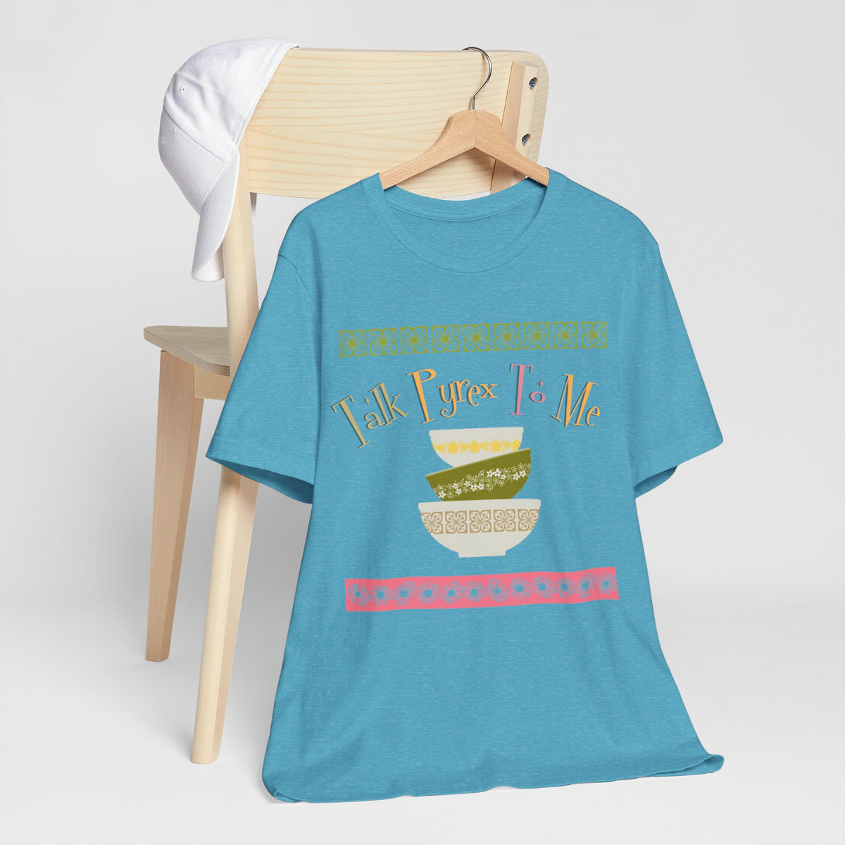 Pyrex Collector Retro T-Shirt, Pyrex Lover, Funny Quirky Collectors Edition By MCM GAL - Mid Century Modern Gal