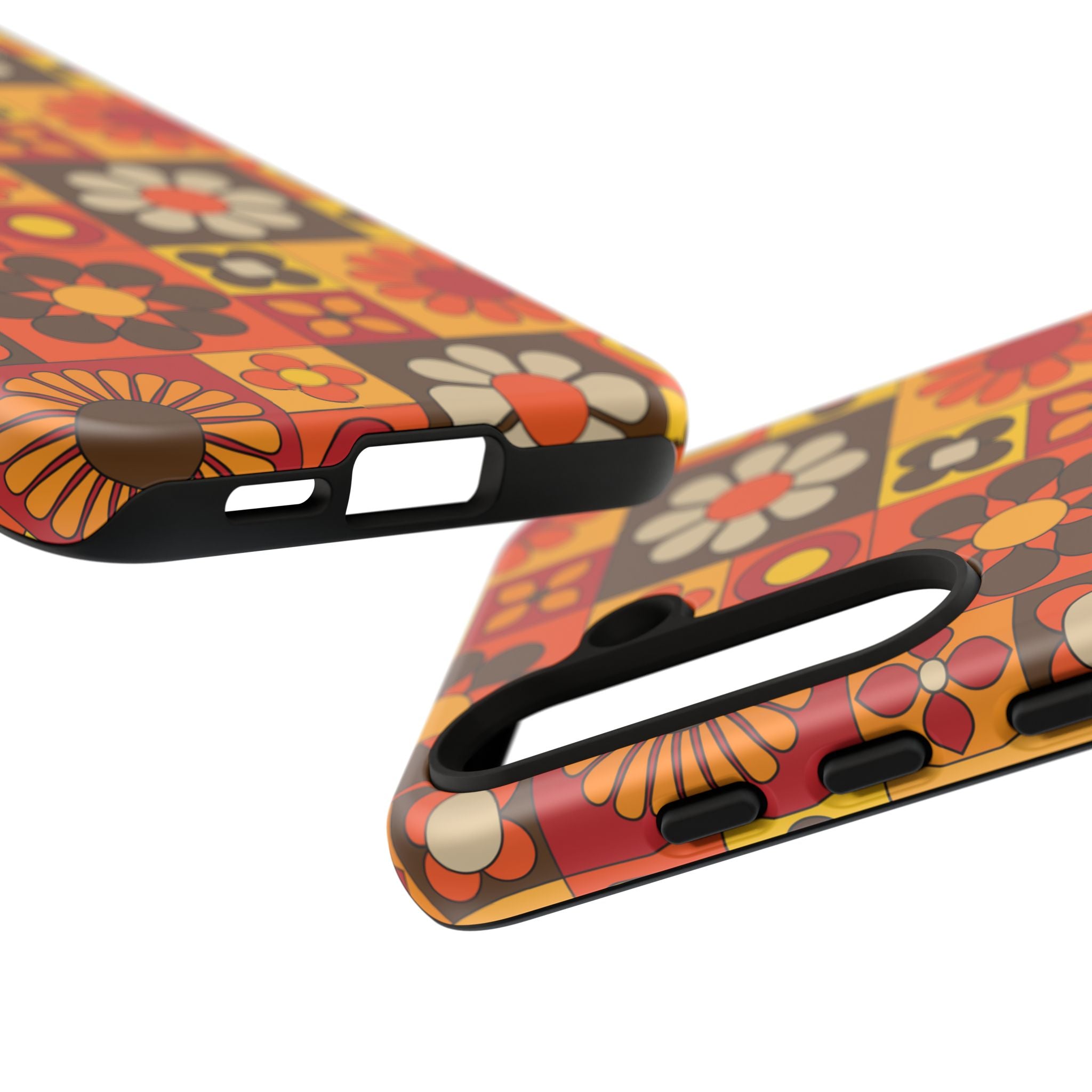 Retro 70s Mid Mod Floral Phone Case | Tough Cases for Flower Lovers