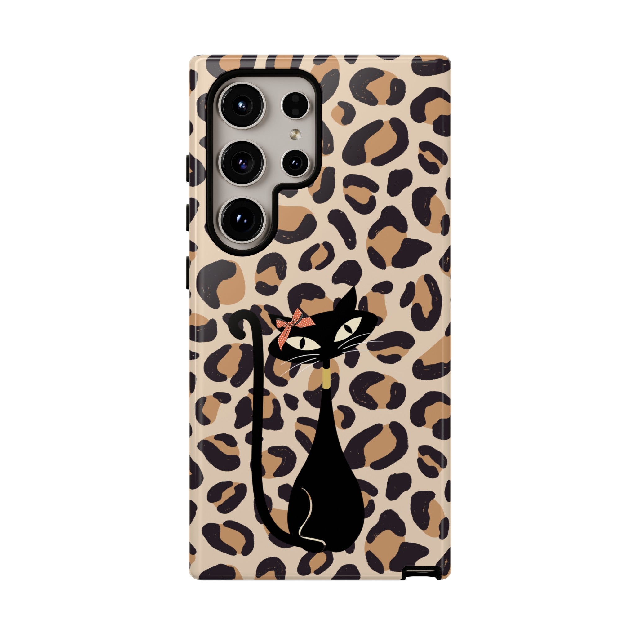 Mid Century Modern 50s Leopard Print, Atomic Cat, Mid Mod Tough Cases