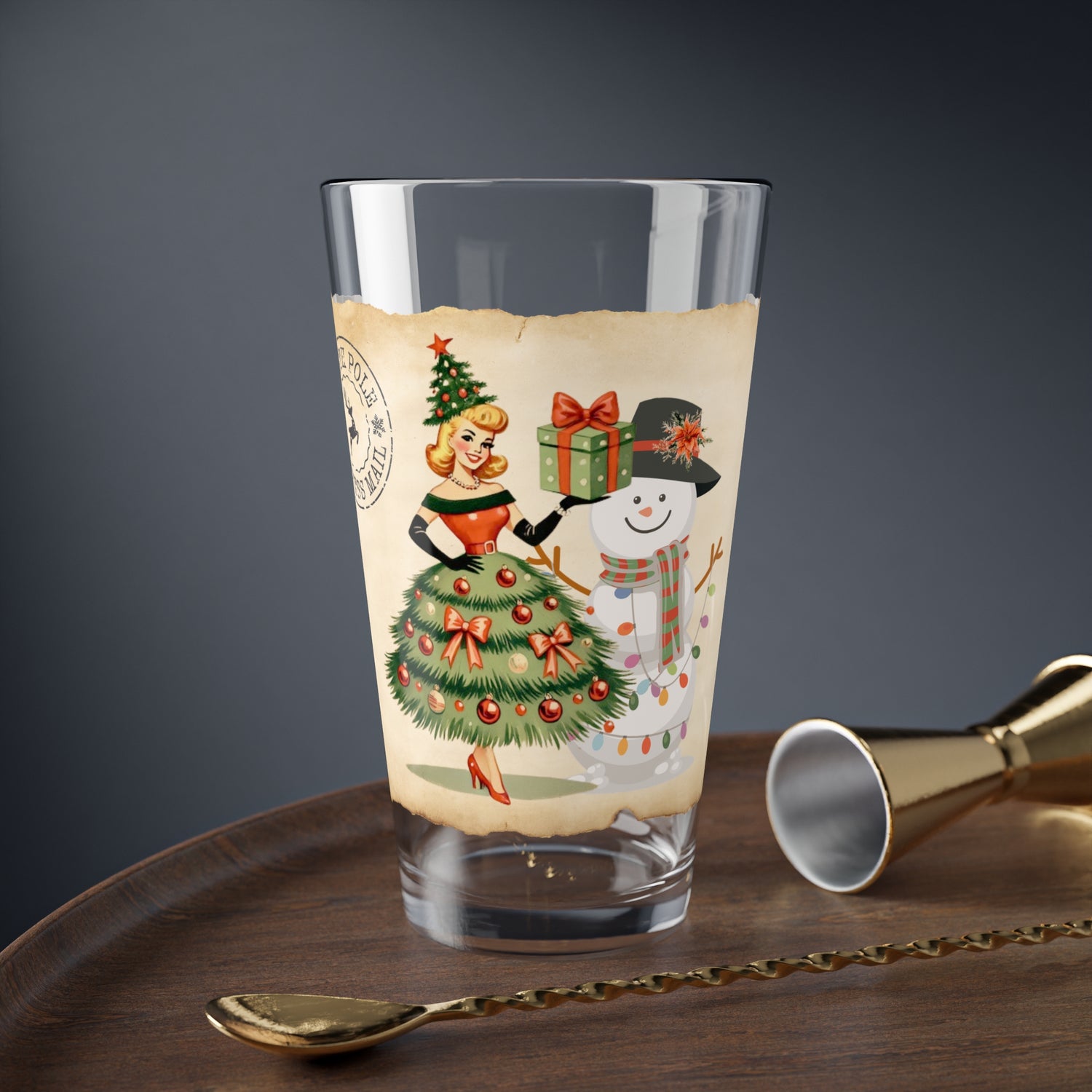 Retro 50s Kitsch Festive Holiday Mid Century Modern Barware - Mid Century Modern Gal