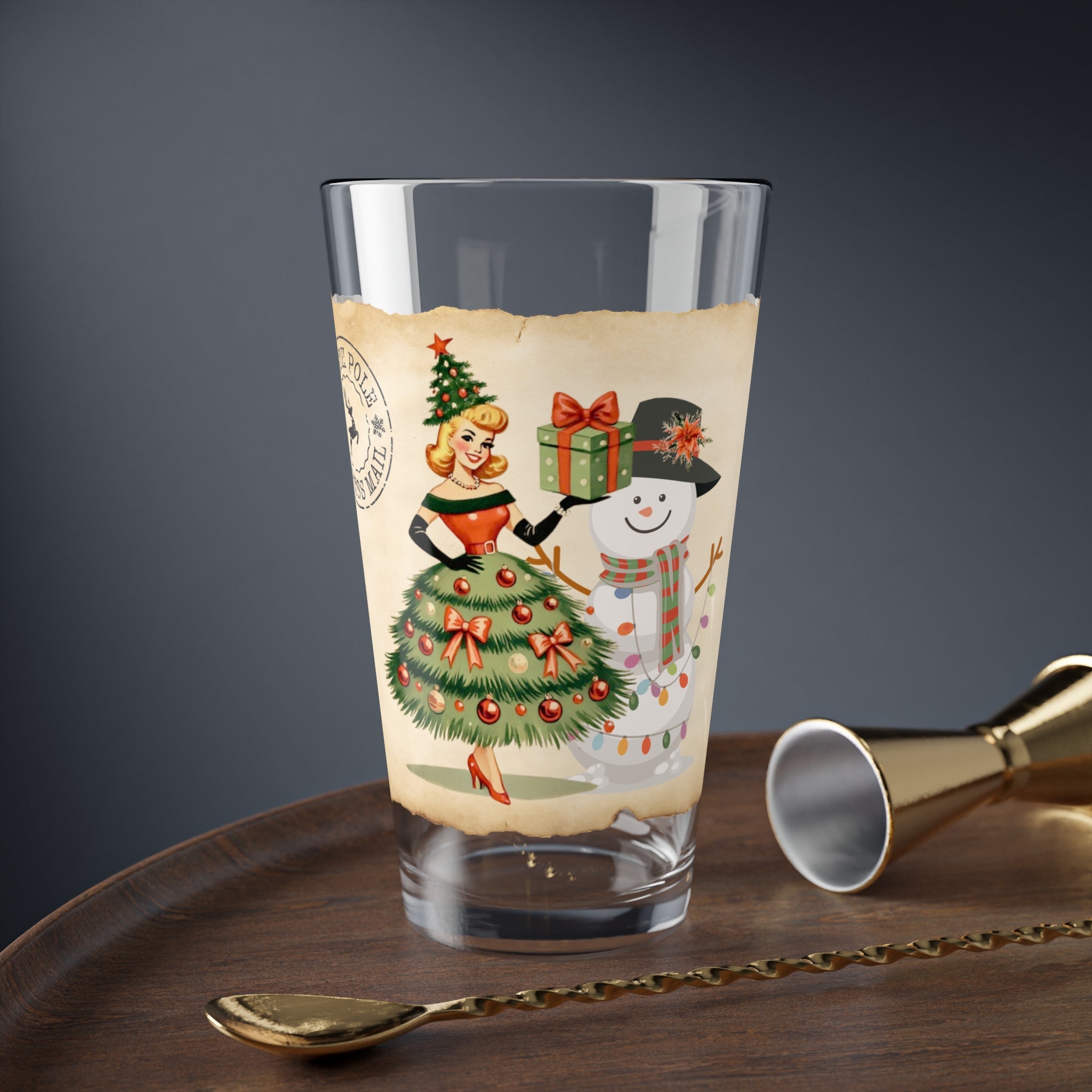 Retro 50s Kitsch Festive Holiday Mid Century Modern Barware - Mid Century Modern Gal