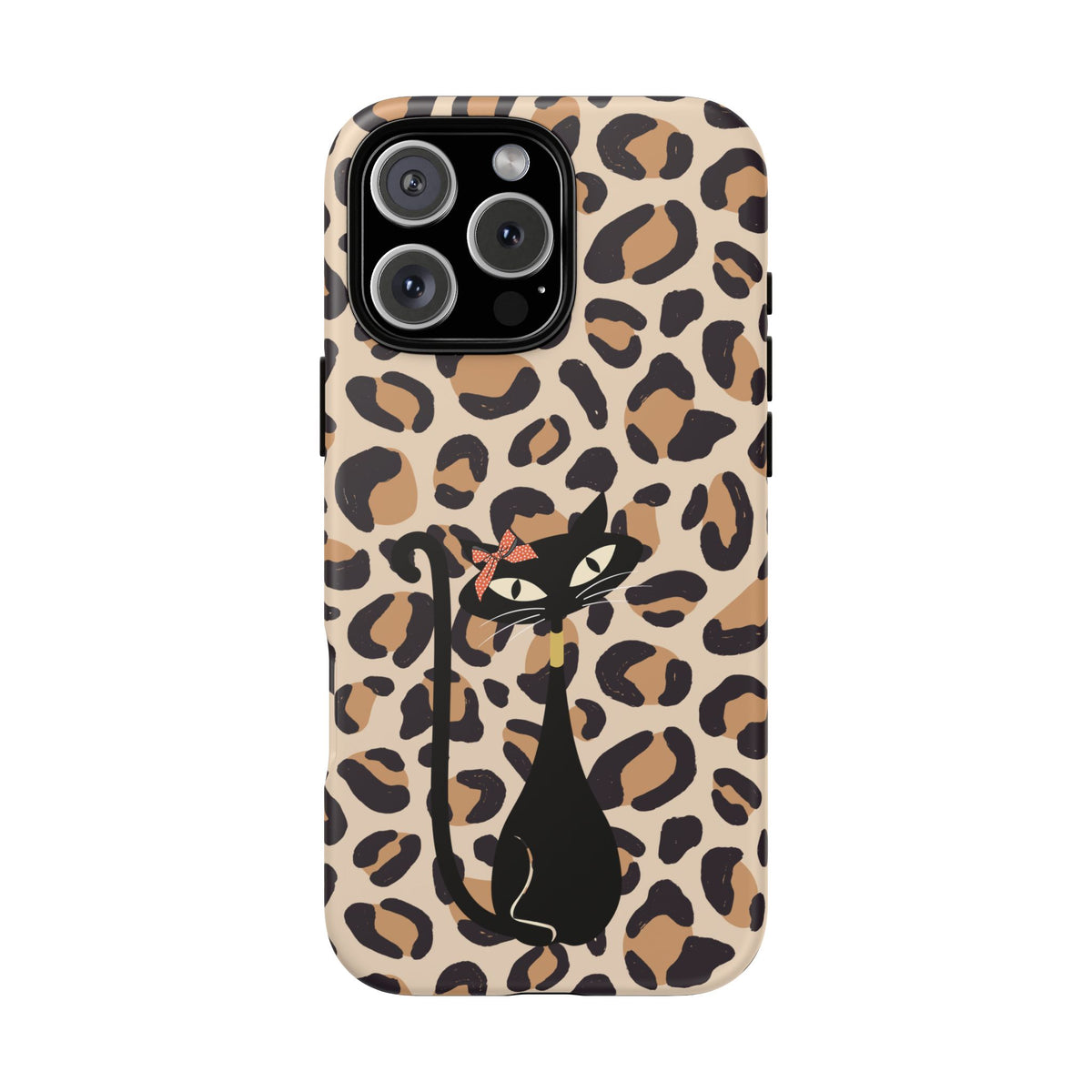 Mid Century Modern 50s Leopard Print, Atomic Cat, Mid Mod Tough Cases