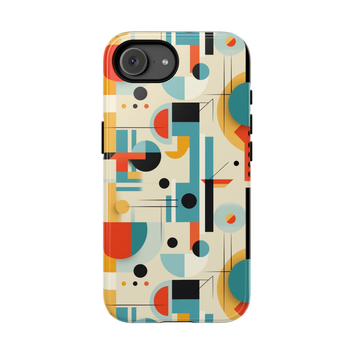 Bauhaus Designed Mid Mod Geometric Groovy Smart Phone, iPhone, Samsung, Pixel Compatible Tough Cases