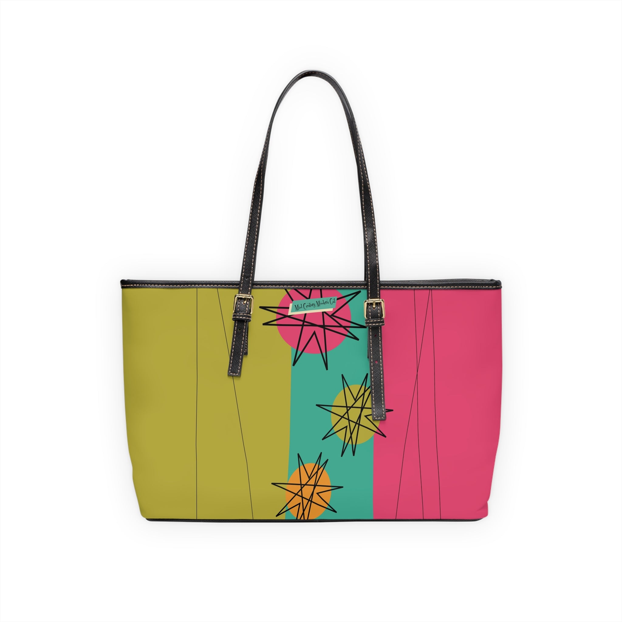Atomic Cat Kitschy Trendy Modern Mid Century Shoulder Bags - Mid Century Modern Gal