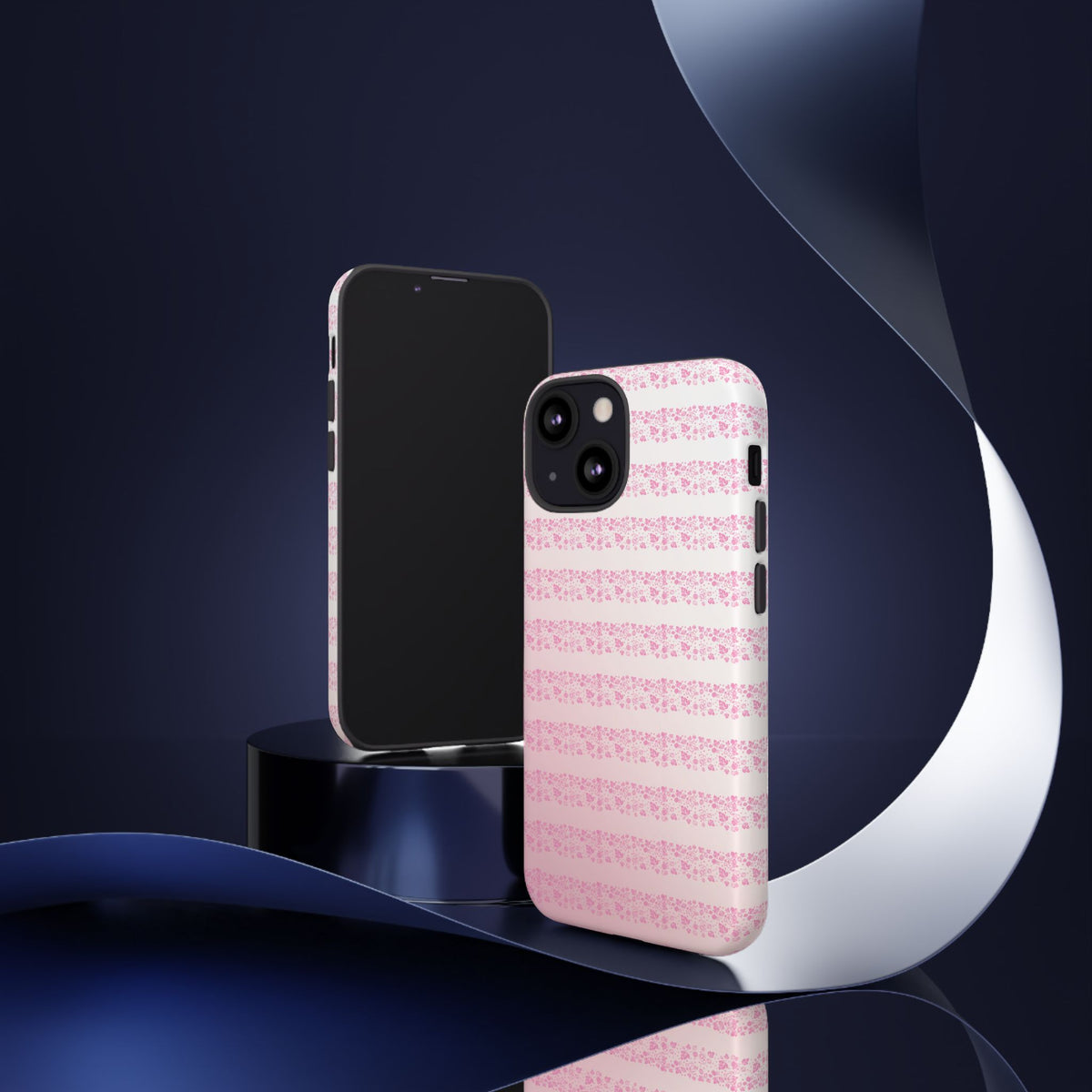 Pink Pyrex Gooseberry Striped Phone Case, Stylish Phone Cover, Tough Protective Case, Cute Cell Phone Case, Trending Gift for Her
