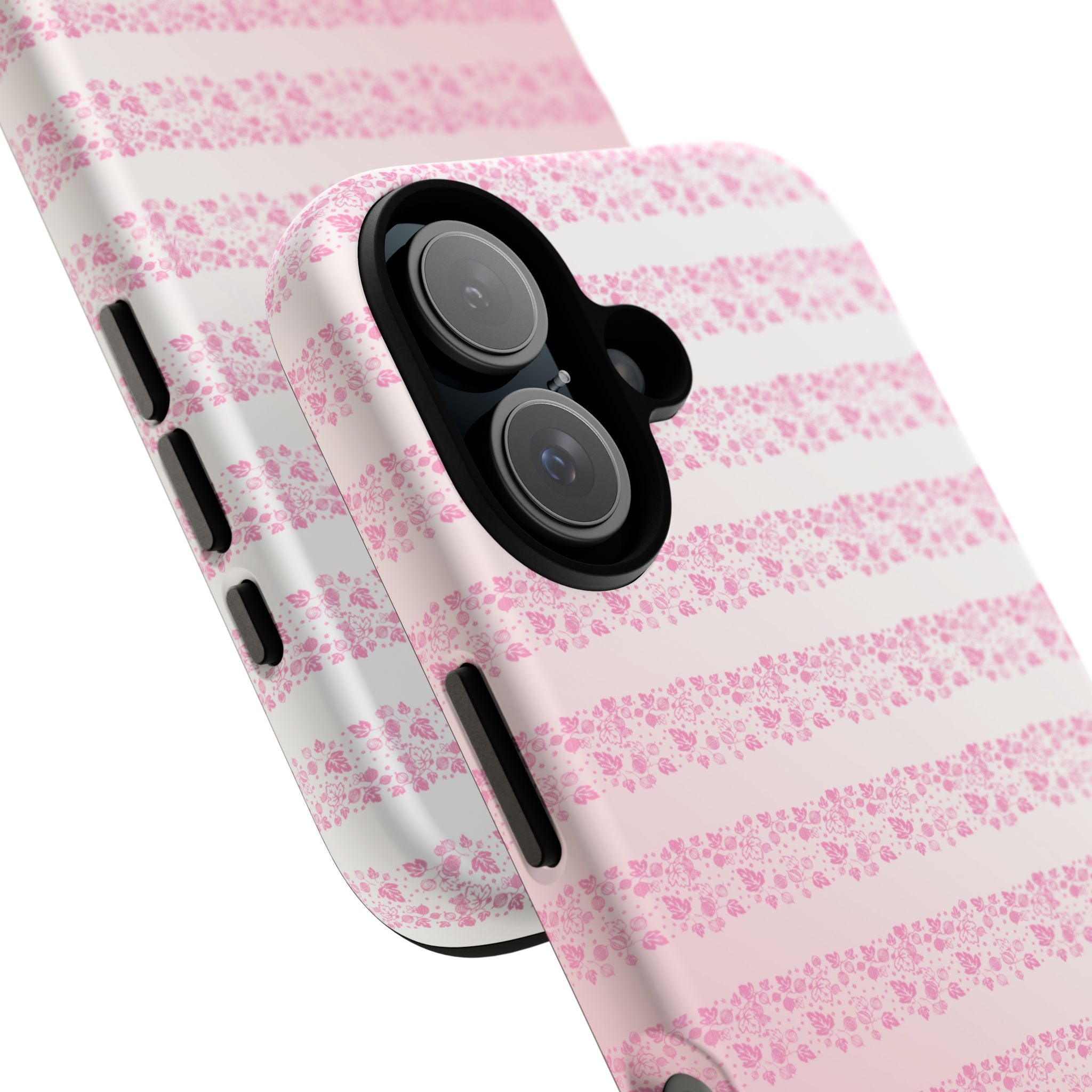 Pink Pyrex Gooseberry Striped Phone Case, Stylish Phone Cover, Tough Protective Case, Cute Cell Phone Case, Trending Gift for Her