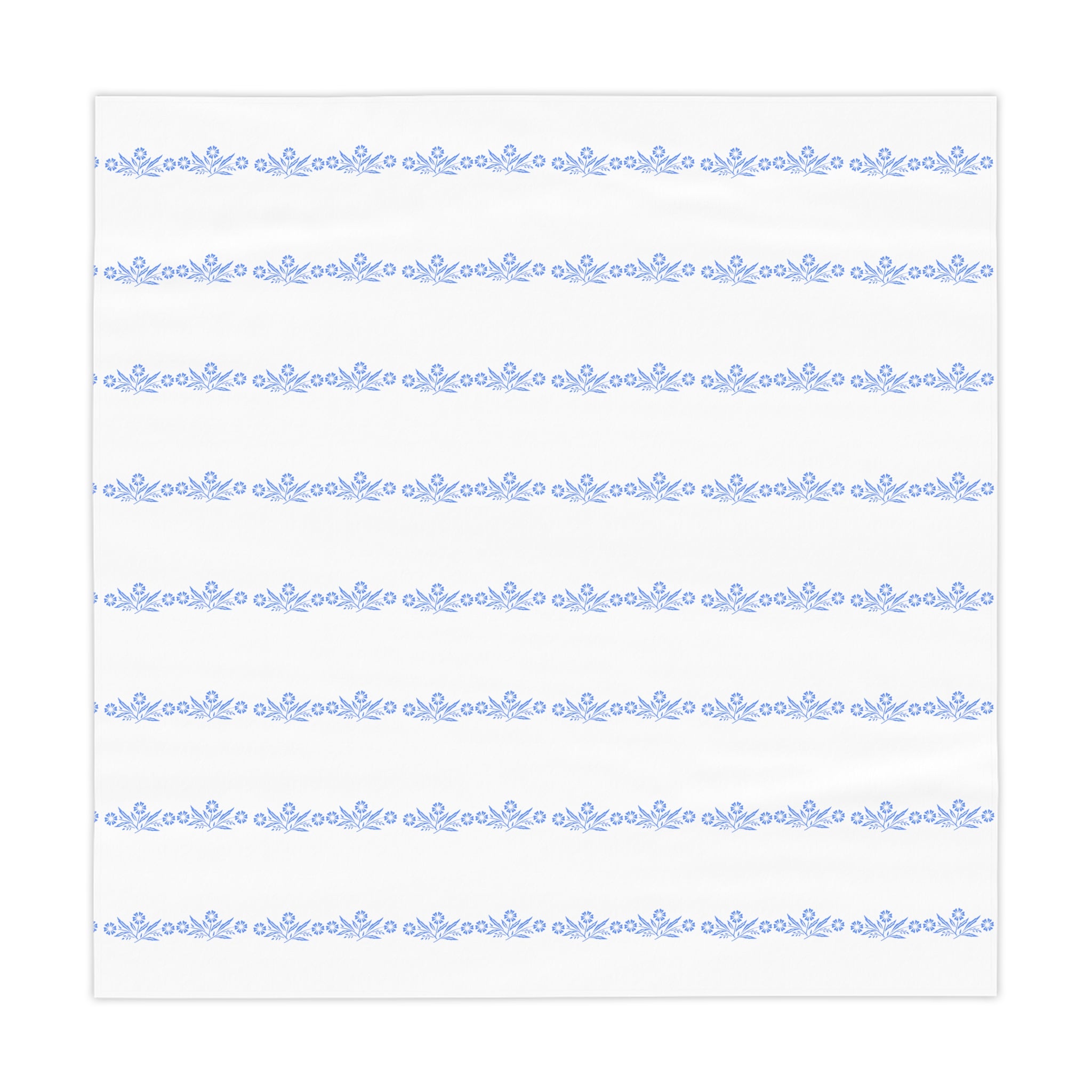 Pyrex Corning Blue Cornflower Mod 50s Tablecloth - Mid Century Modern Gal