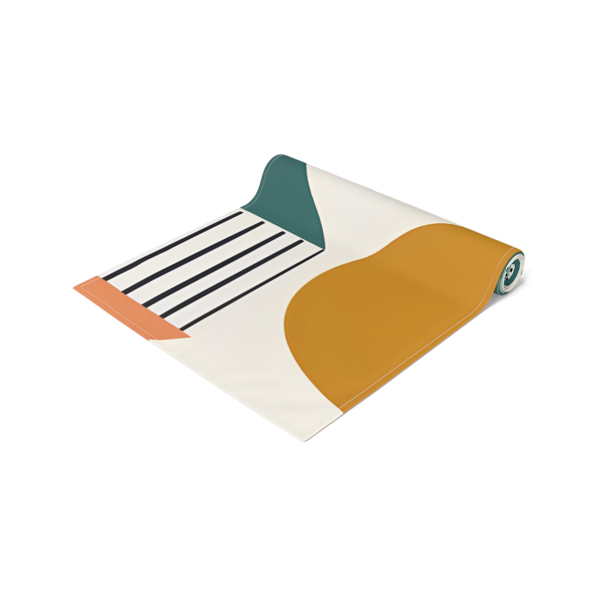 Mid Century Modern Scandinavian Designed Geometric Mod Boho Style Table Runner - Mid Century Modern Gal