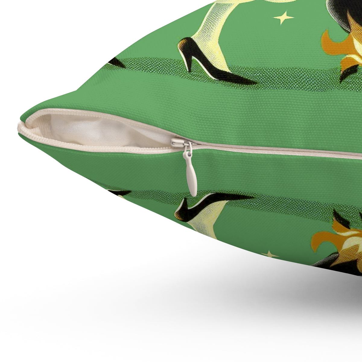 Witch's Brew Mid Century Modern Halloween Gothic Green Pillow Cover and Insert - Mid Century Modern Gal