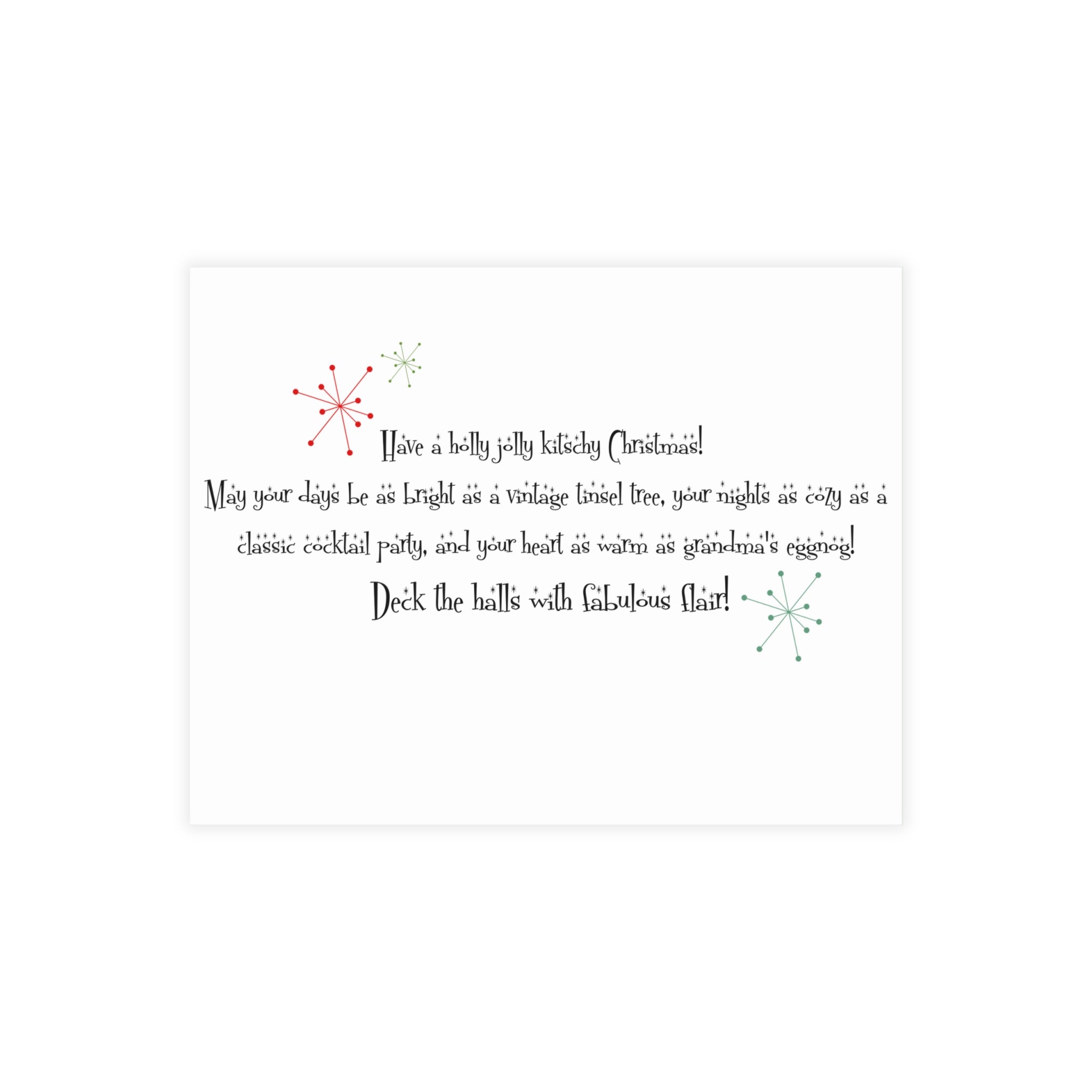 Holiday Blue Toile, Kitschy 50s Holiday Greeting Postcard Bundles - Mid Century Modern Gal