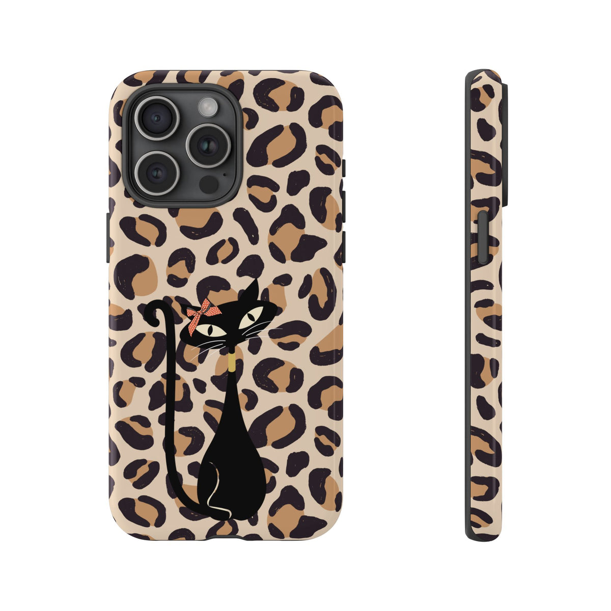 Mid Century Modern 50s Leopard Print, Atomic Cat, Mid Mod Tough Cases - Mid Century Modern Gal