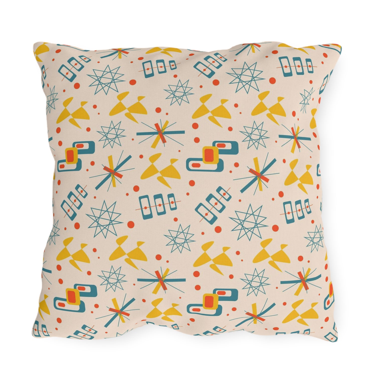Mid Century Modern 50s Pattern, Mod Summer Outdoor Retro Pillows - Mid Century Modern Gal