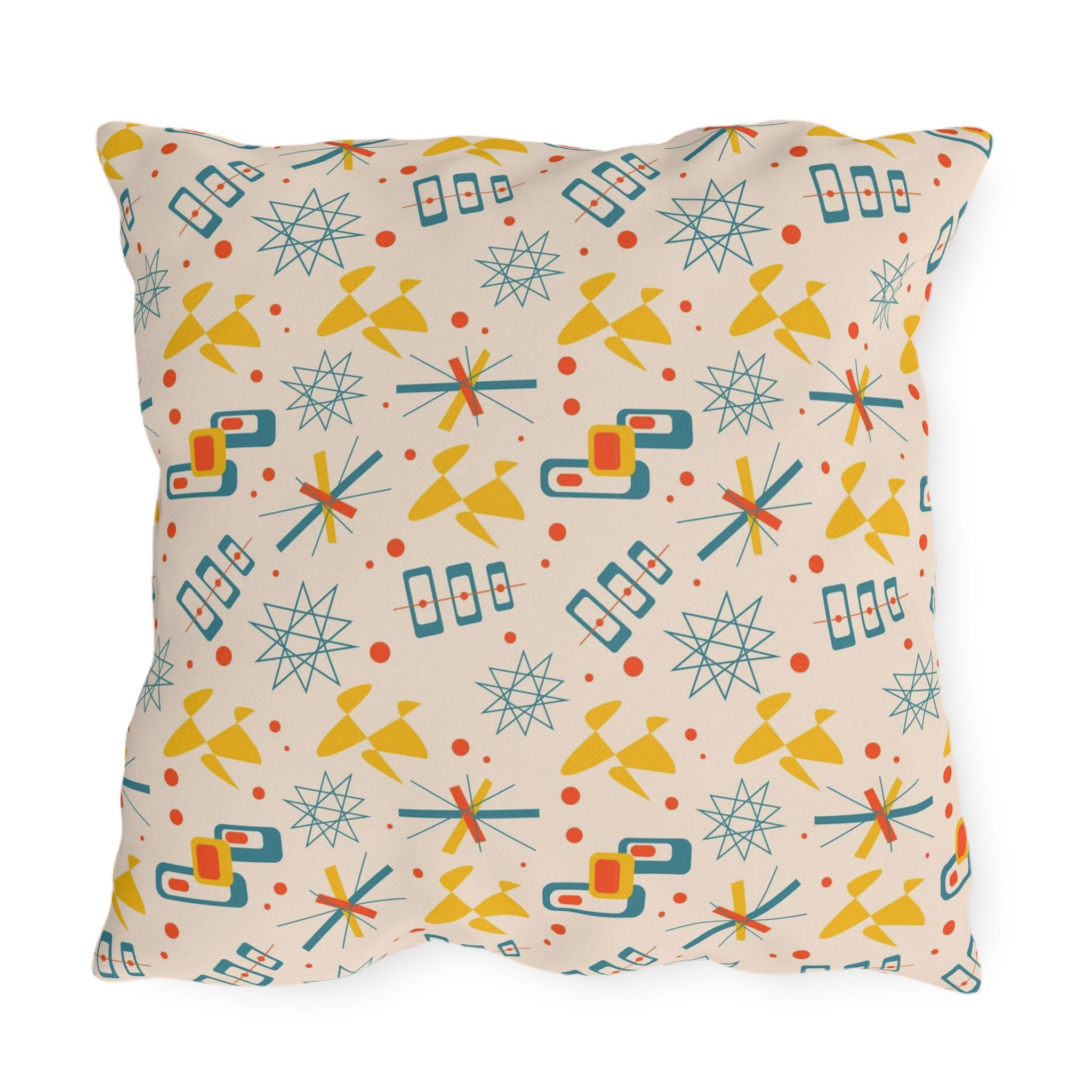 Mid Century Modern 50s Pattern, Mod Summer Outdoor Retro Pillows - Mid Century Modern Gal