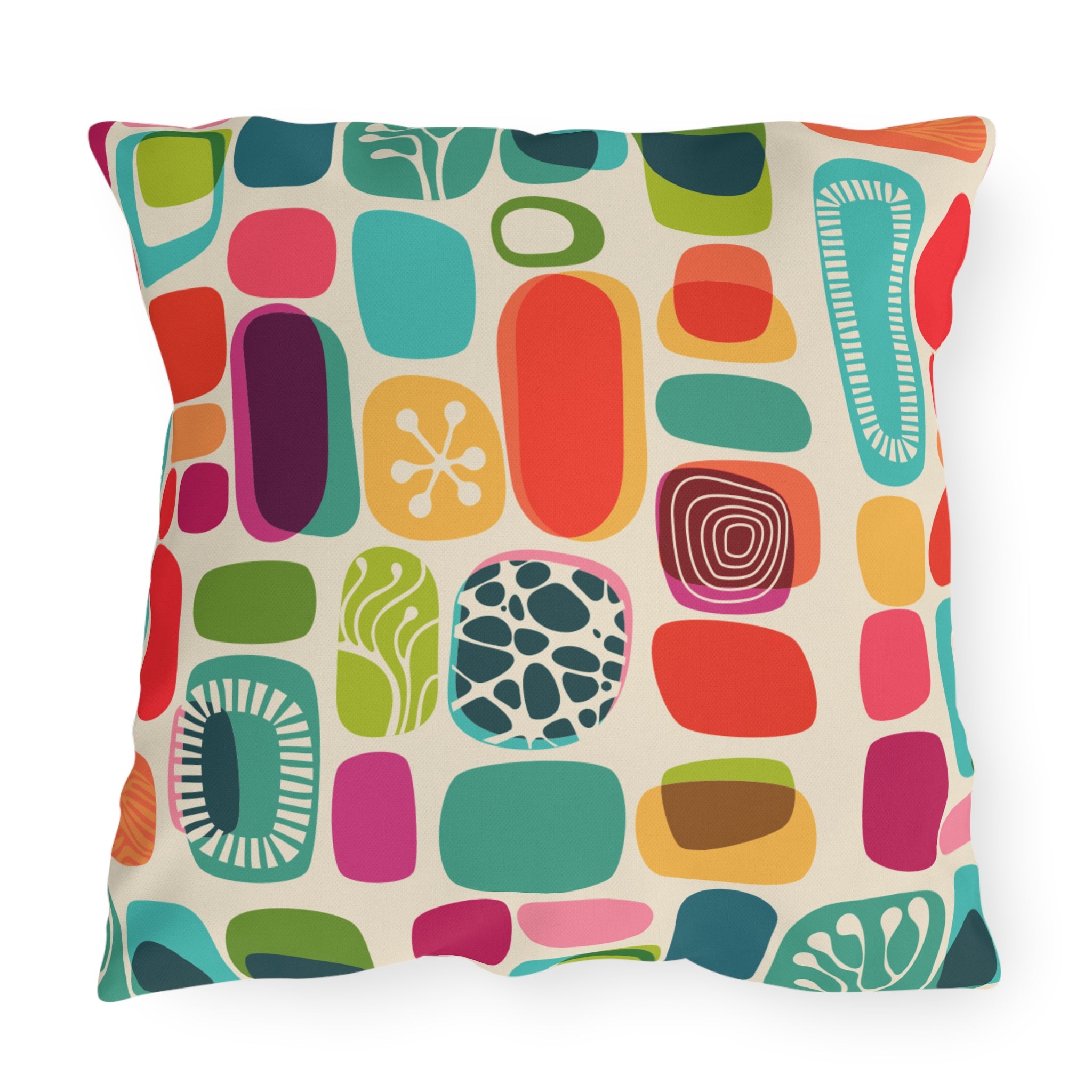 Mid Century Modern Amoeba Designed, Outdoor Garden Pillows - Mid Century Modern Gal