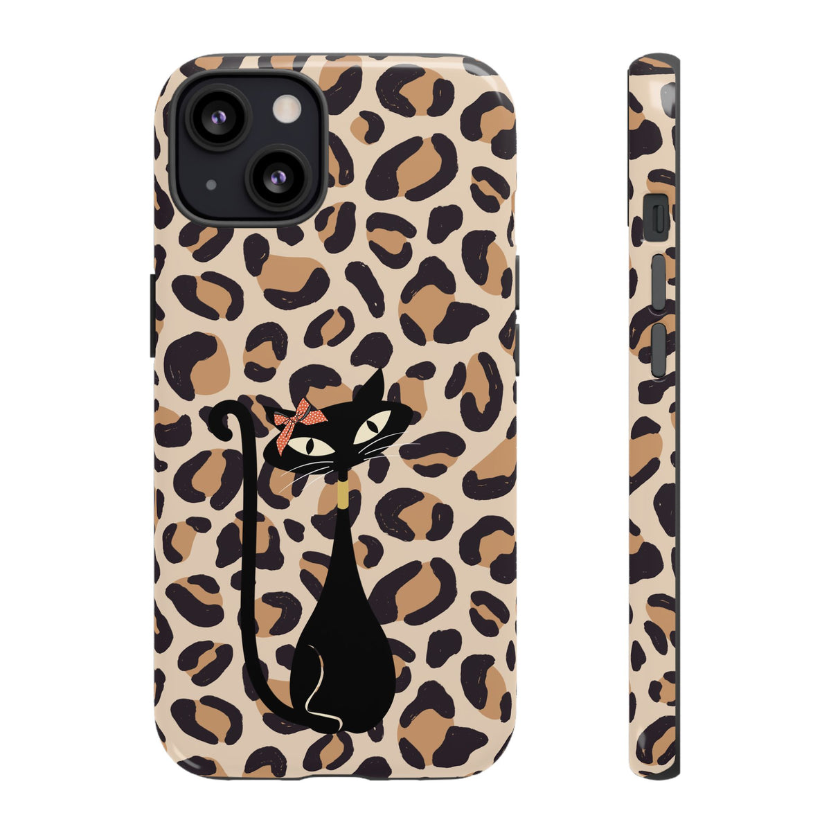Mid Century Modern 50s Leopard Print, Atomic Cat, Mid Mod Tough Cases - Mid Century Modern Gal
