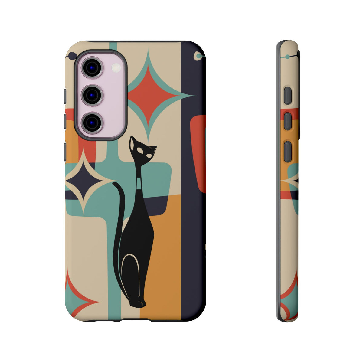 Atomic Cat, Sexton Cat, Mid Mod, Retro Geometric, Starburst Tough Phone Cases
