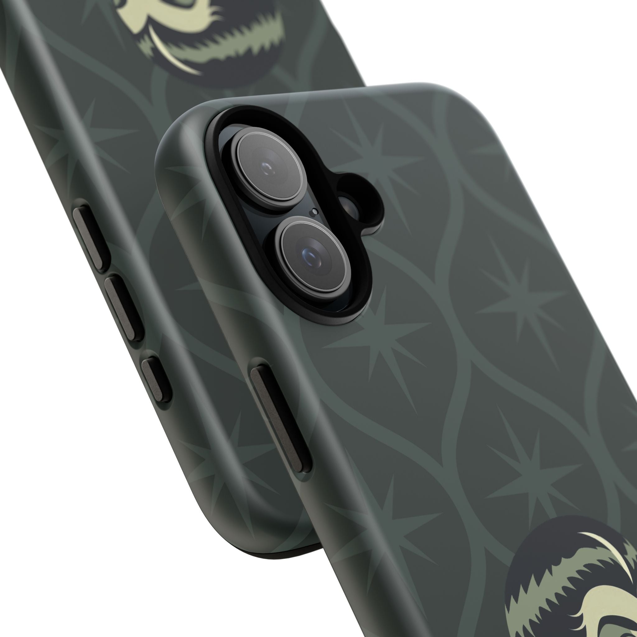 Vampire Dracula Girl Halloween Goth Horror Buff MCM Green Tough Phone Case