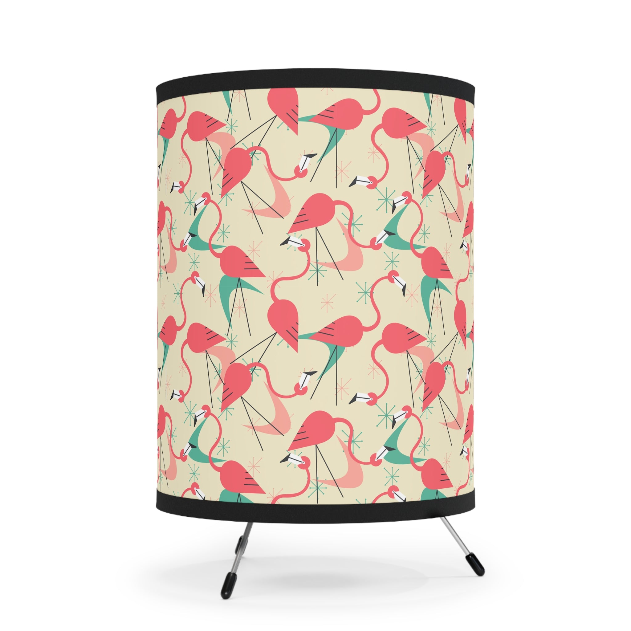 Retro Mid Mod Flamingo Kitschy Quirky Table Lamp - Mid Century Modern Gal