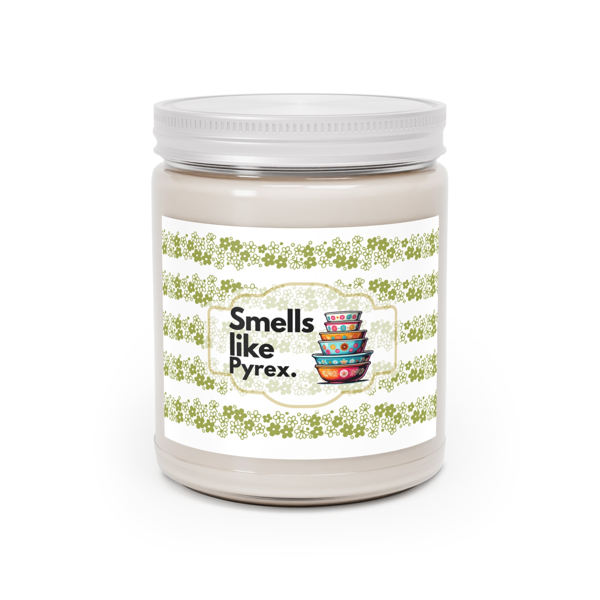 Pyrex Lover, Kitschy Cute Retro Gift Idea, Pyrex Collector Scented Candles, 9oz - Mid Century Modern Gal