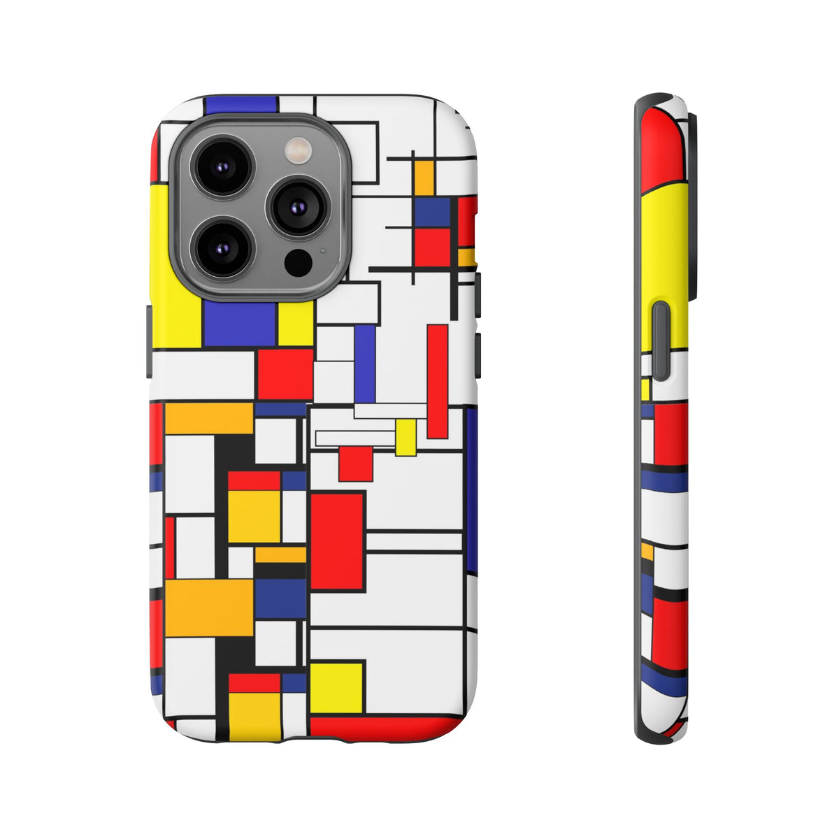 Retro Mod Mondrian, Mid Century Modern Style Tough Phone Case - Mid Century Modern Gal