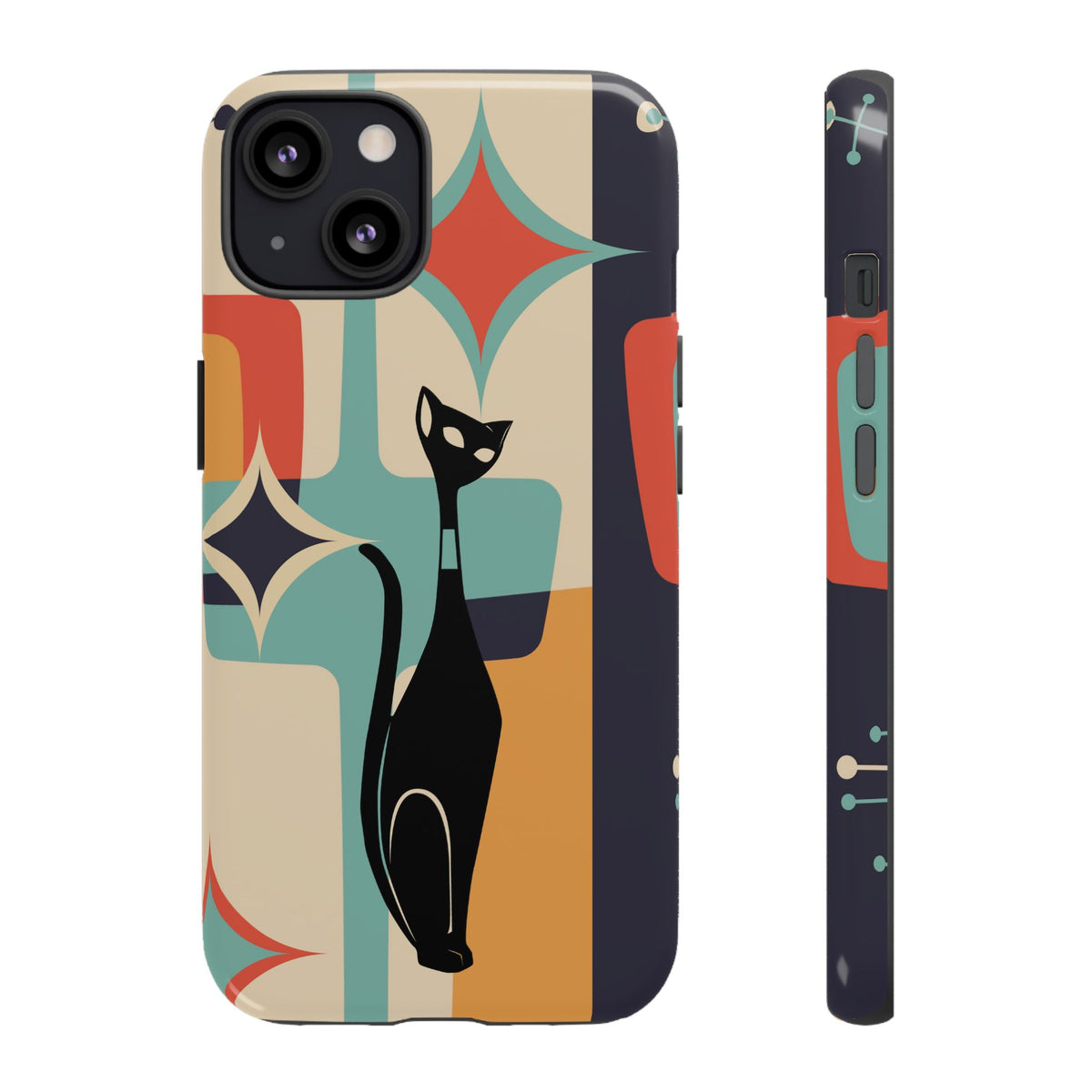 Atomic Cat, Sexton Cat, Mid Mod, Retro Geometric, Starburst Tough Phone Cases