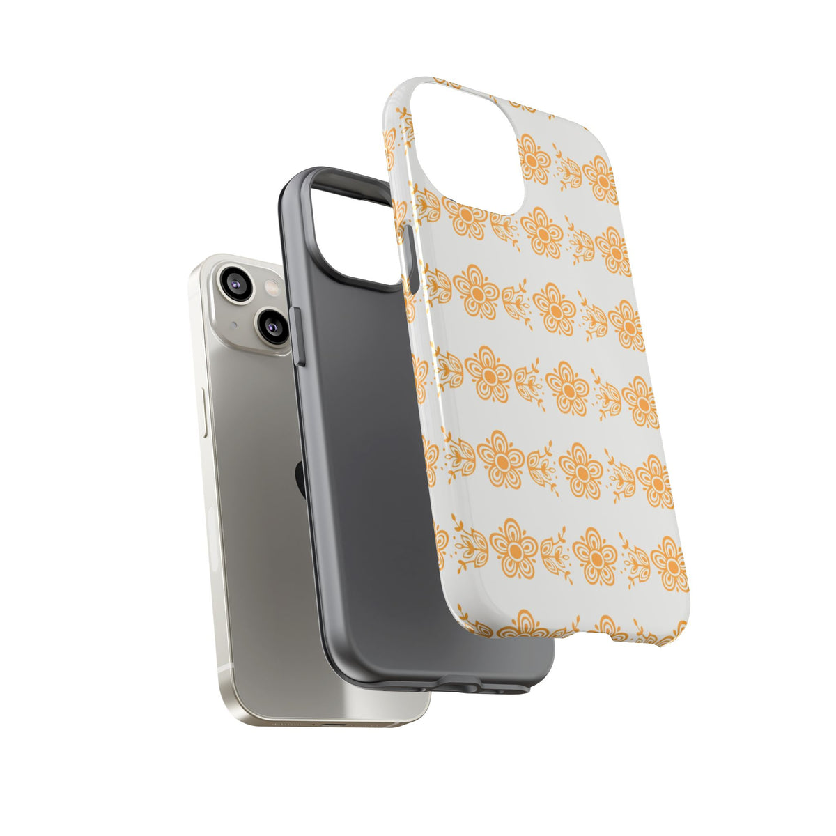 Pyrex Golden Butterfly Floral Phone Case, Tough Cases for Stylish Protection, Gift for Her, Durable, Trendy Floral Design, Cell Phone Cover