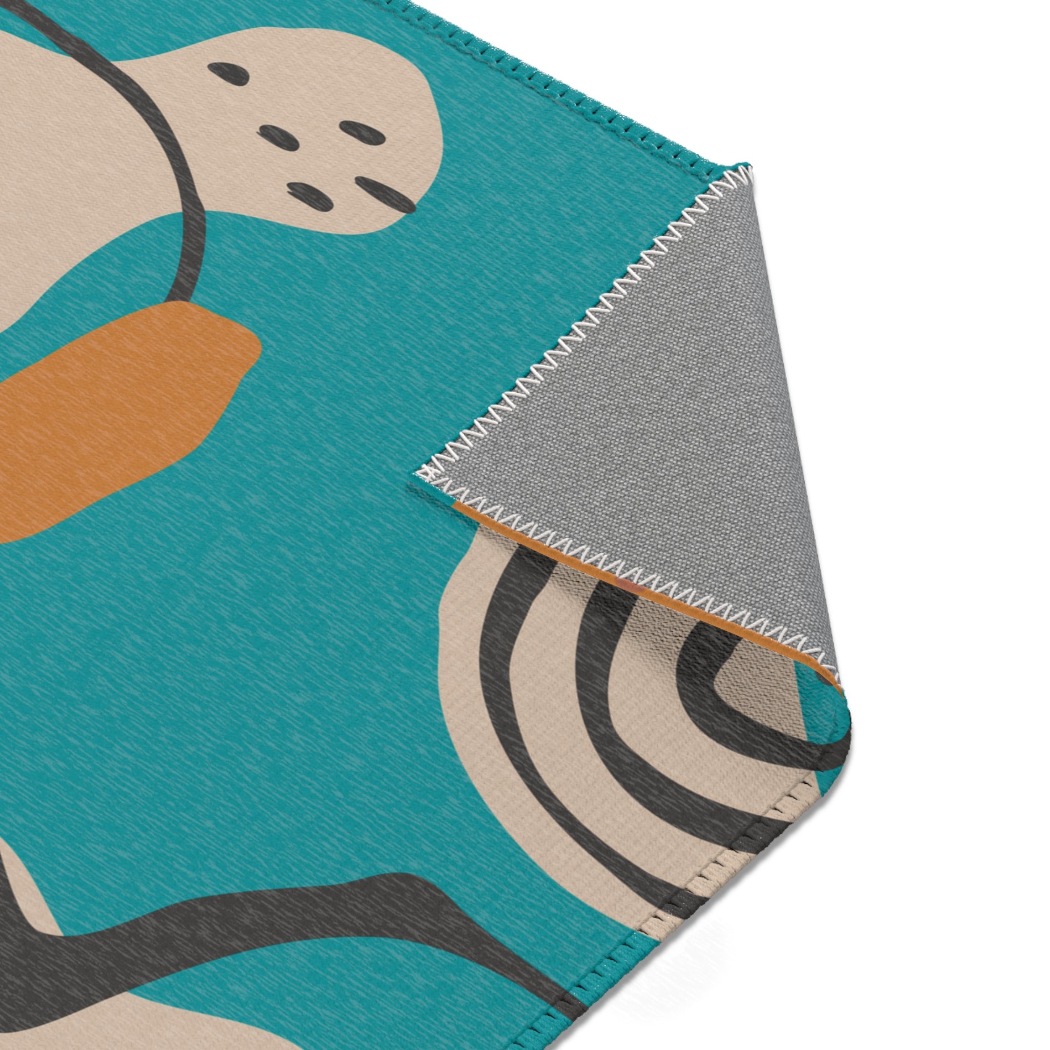 Modern Abstract Area Rug - Stylish Décor for Living Spaces - Mid Century Modern Gal