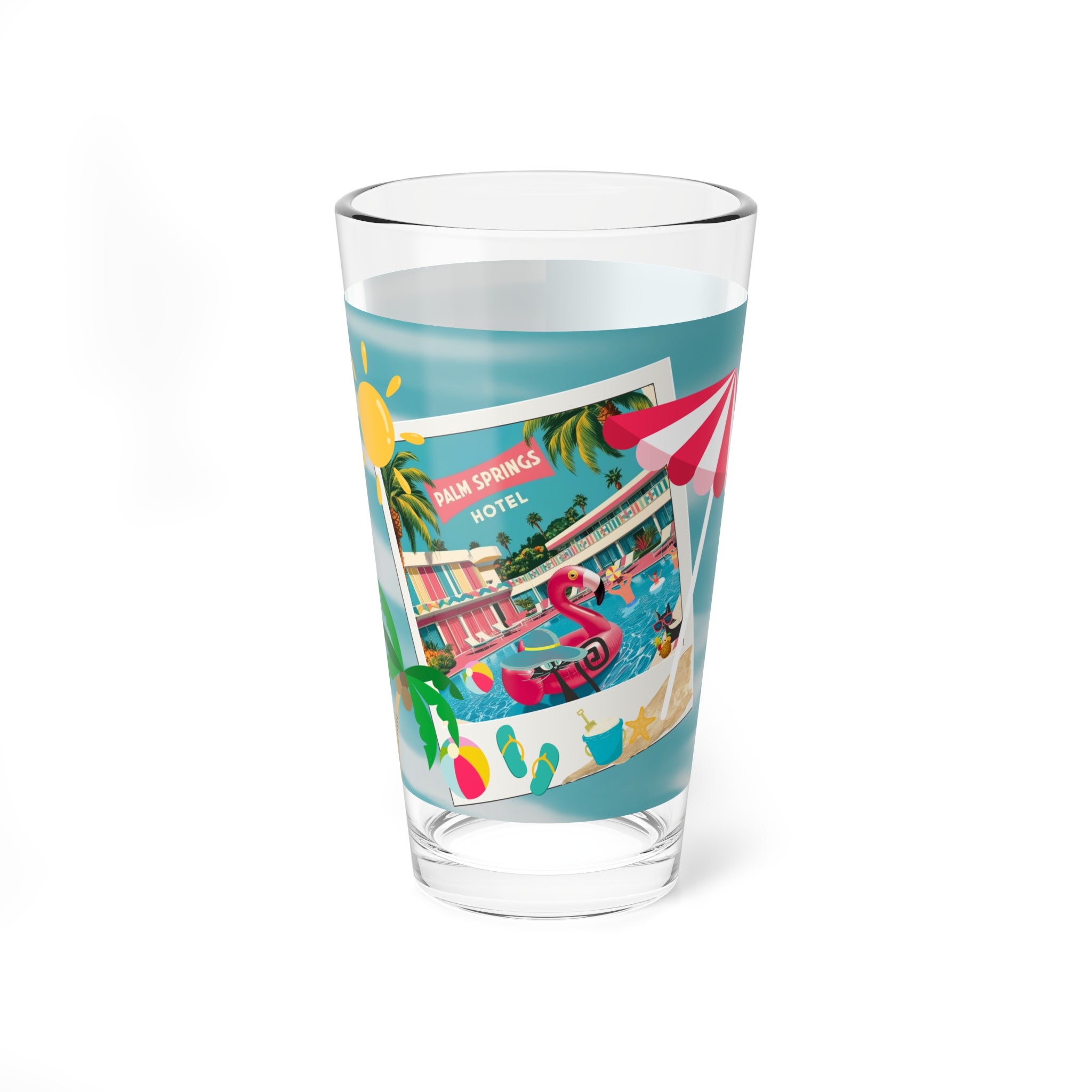 Old Palm Springs California Kitschy Mod Flamingos, Atomic Cats, Retro Palm Springs Mid Century Modern Barware - Mid Century Modern Gal