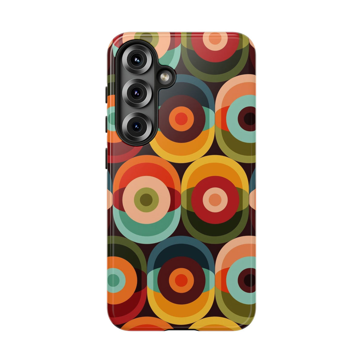 Retro Groovy Space Orb, Funky Fun Tough Phone Case