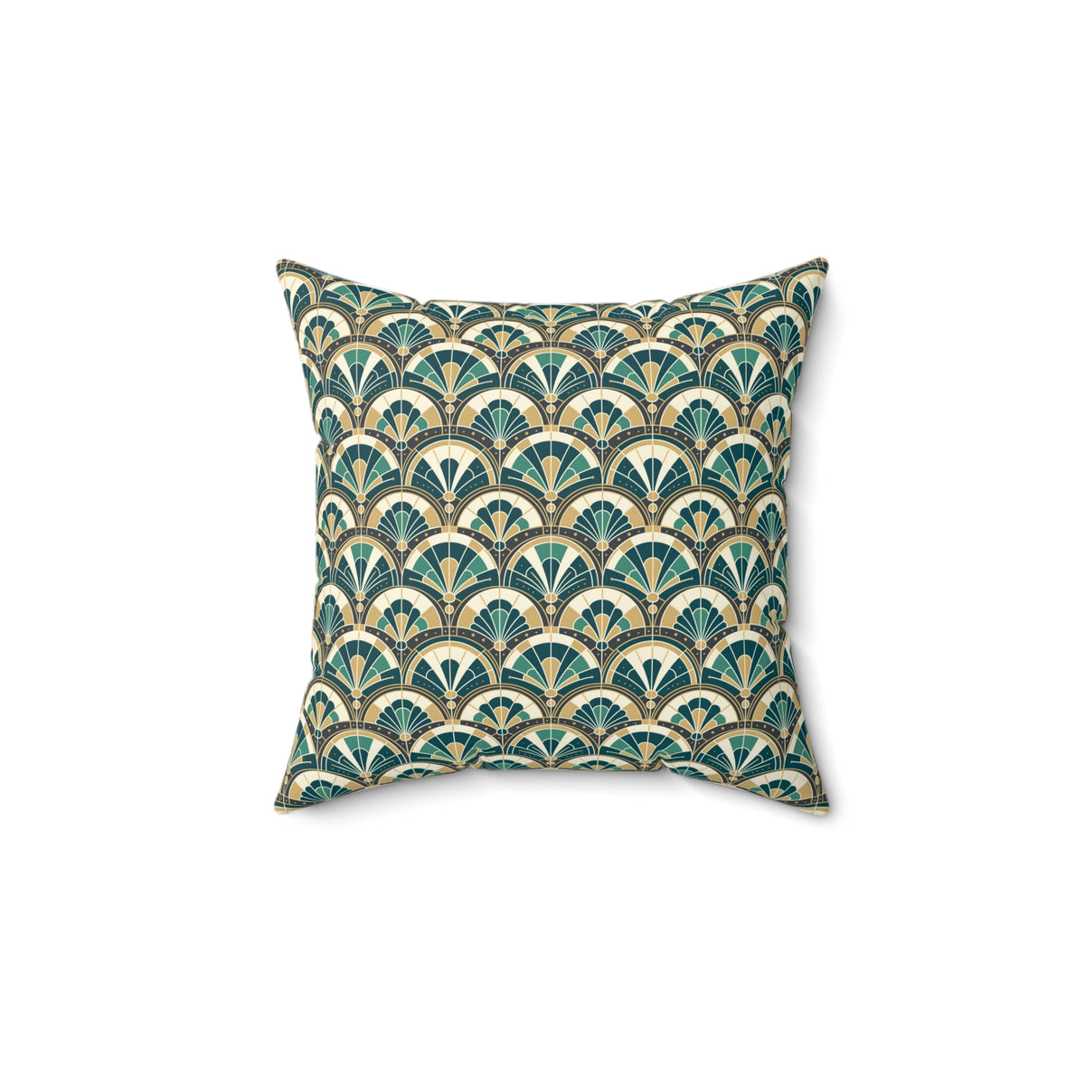 Art Deco Peacock Inspired Pillow Cover and Insert - Mid Century Modern Gal