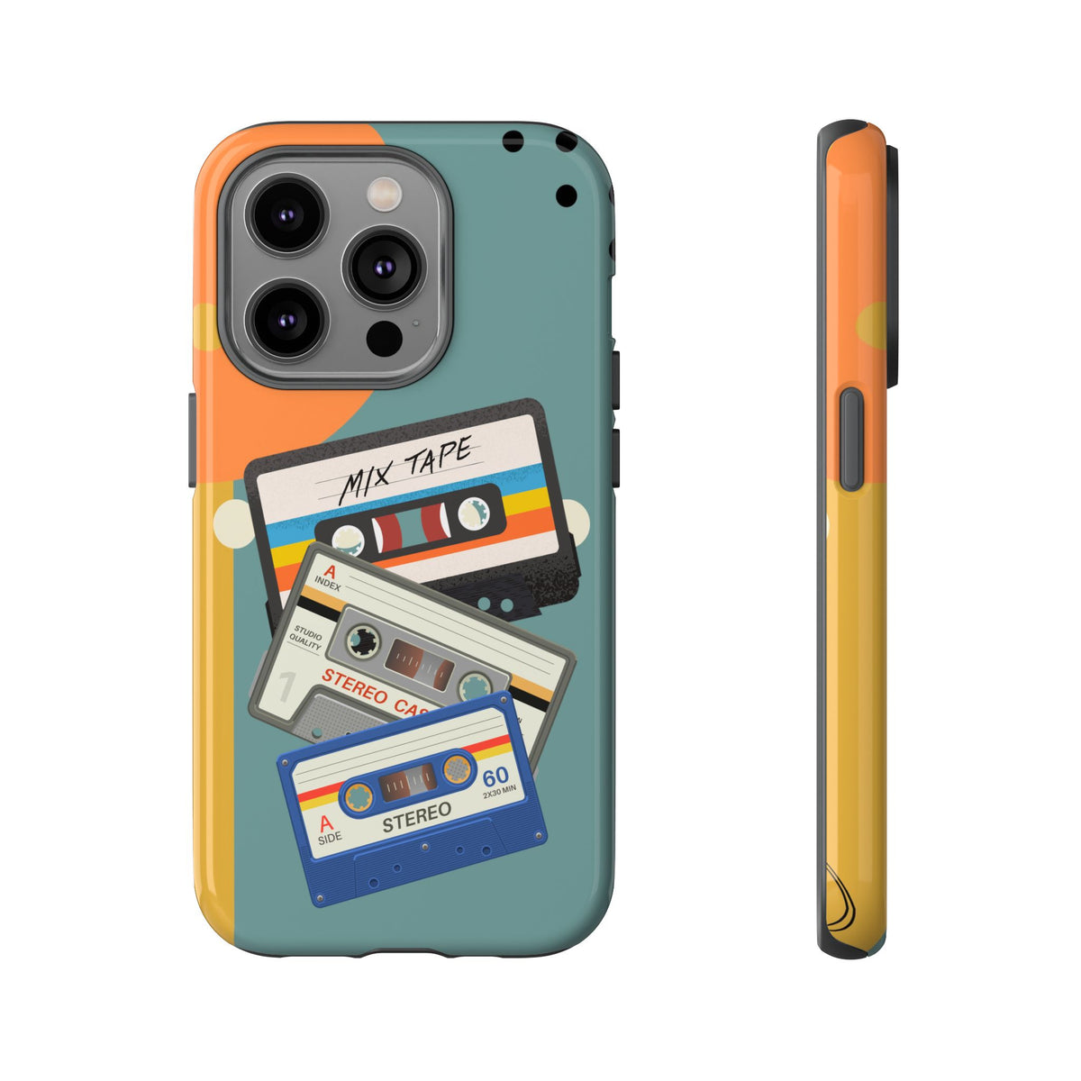 Gen X, Retro Cassettes Mid Mod Smart Phone Tough Cases - Mid Century Modern Gal